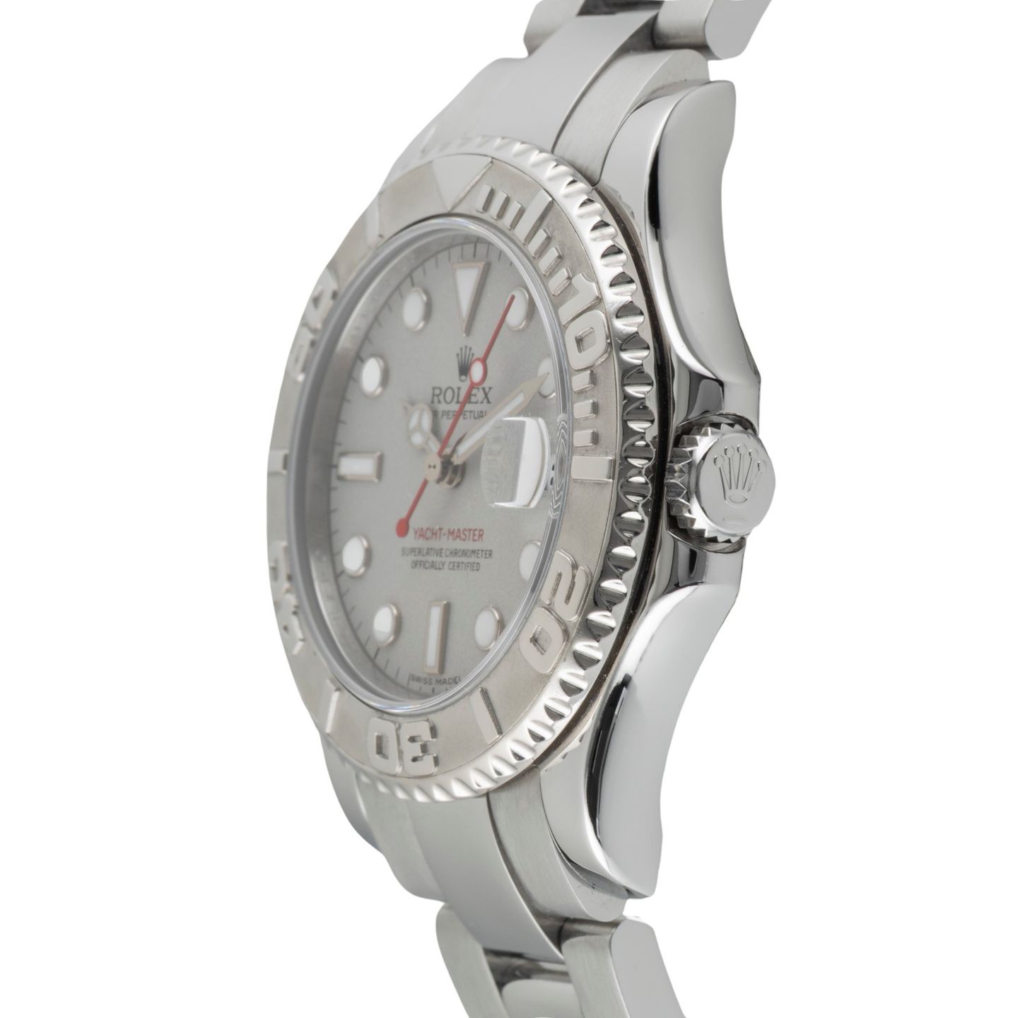 Rolex Yacht-Master 168622 (Onbekend (willekeurig serienummer)) - Grijs wijzerplaat 35mm Staal (6/8)