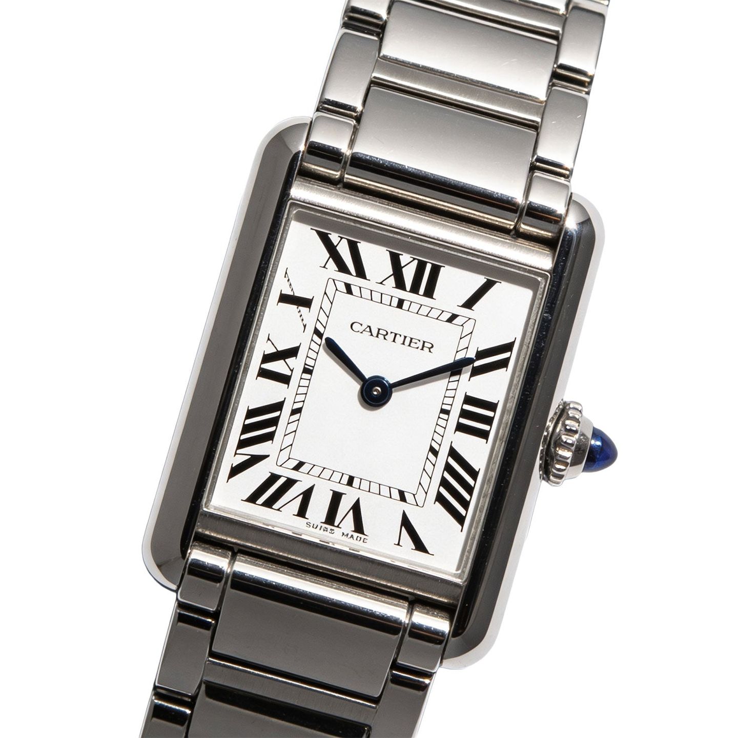 Cartier Tank WSTA0107 (2026) - Silver dial 22 mm Steel case (3/4)