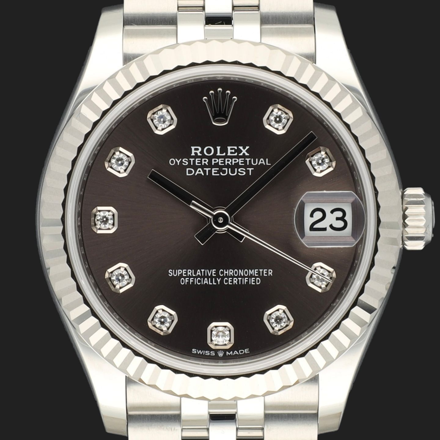 Rolex Datejust 31 278274 (2024) - Grey dial 31 mm Steel case (2/8)