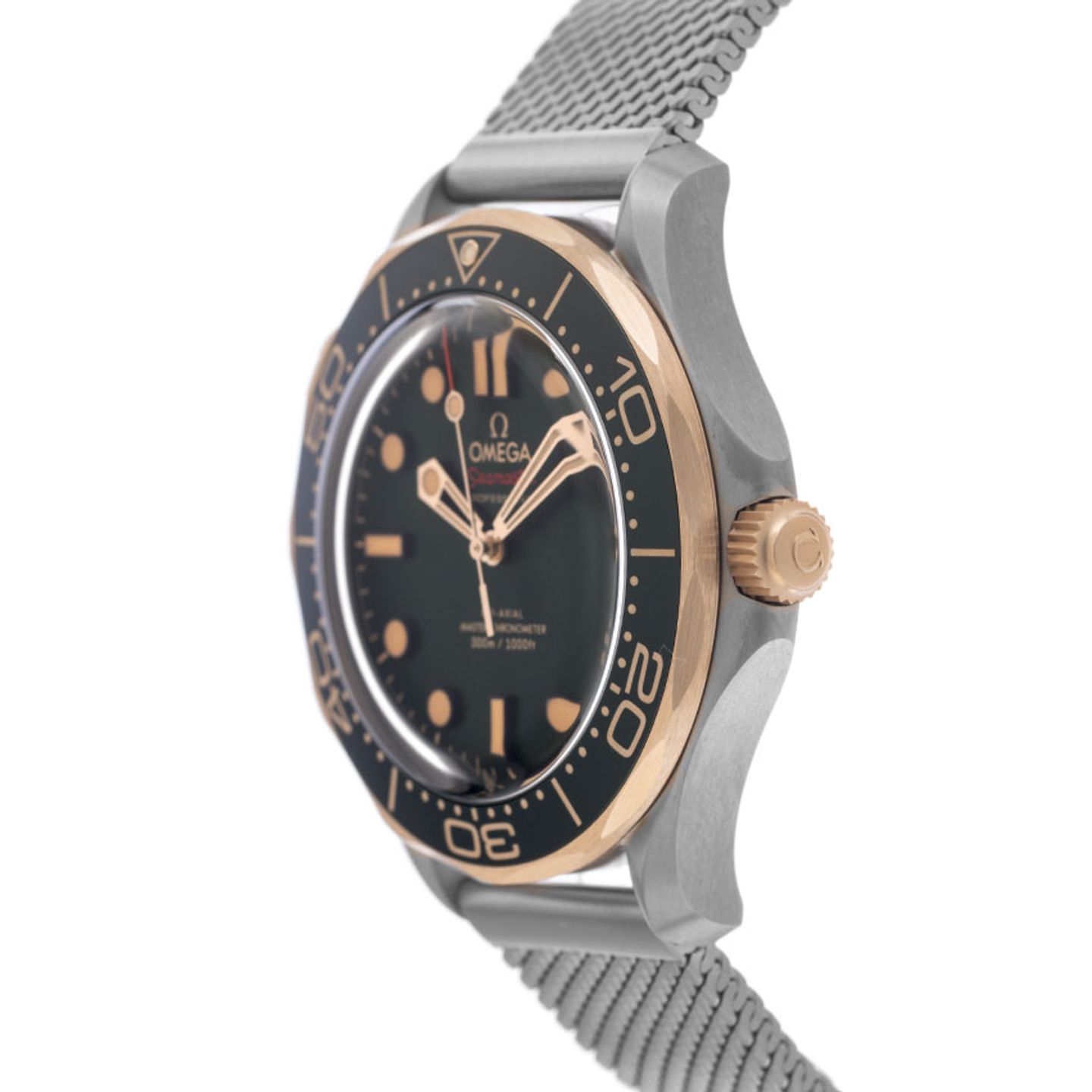 Omega Seamaster Diver 300 M 210.90.42.20.10.001 (2025) - Green dial 42 mm Titanium case (4/7)