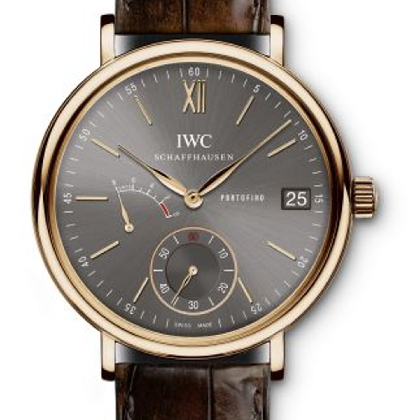 IWC Portofino Hand-Wound IW510104 (2023) - Grijs wijzerplaat 45mm Roségoud (1/1)