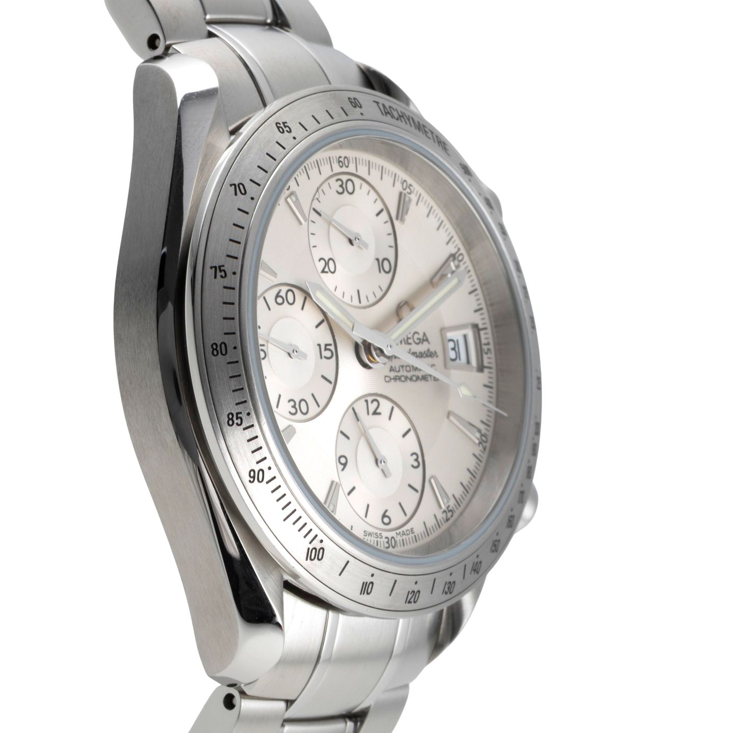 Omega Speedmaster Date 3211.30.00 (Onbekend (willekeurig serienummer)) - Zilver wijzerplaat 40mm Staal (7/8)