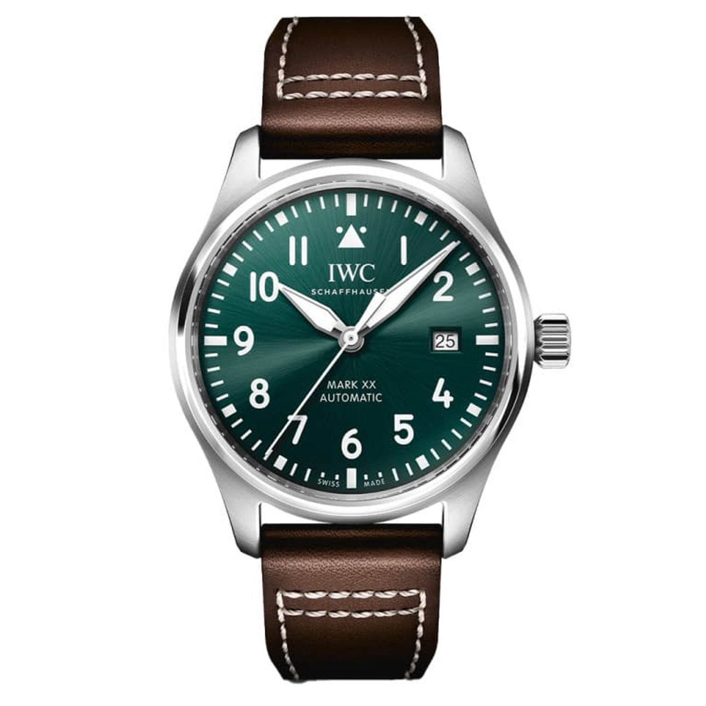 IWC Pilot Mark IW328205 (2024) - Groen wijzerplaat 40mm Staal (1/1)