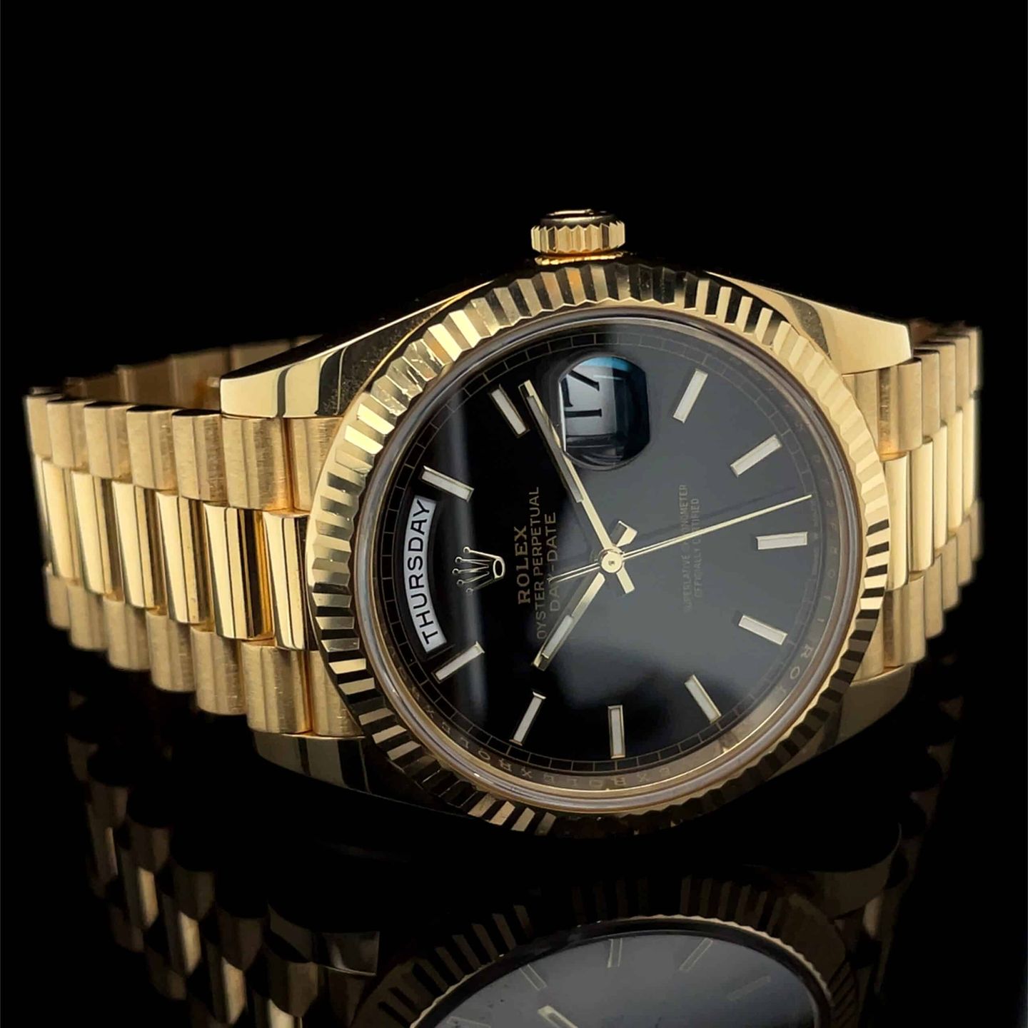 Rolex Day-Date 40 228238 (2021) - Zwart wijzerplaat 40mm Geelgoud (8/8)