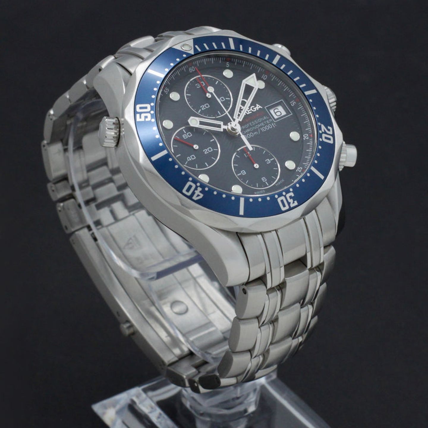 Omega Seamaster Diver 300 M 2225.80.00 (2008) - Blue dial 42 mm Steel case (6/7)