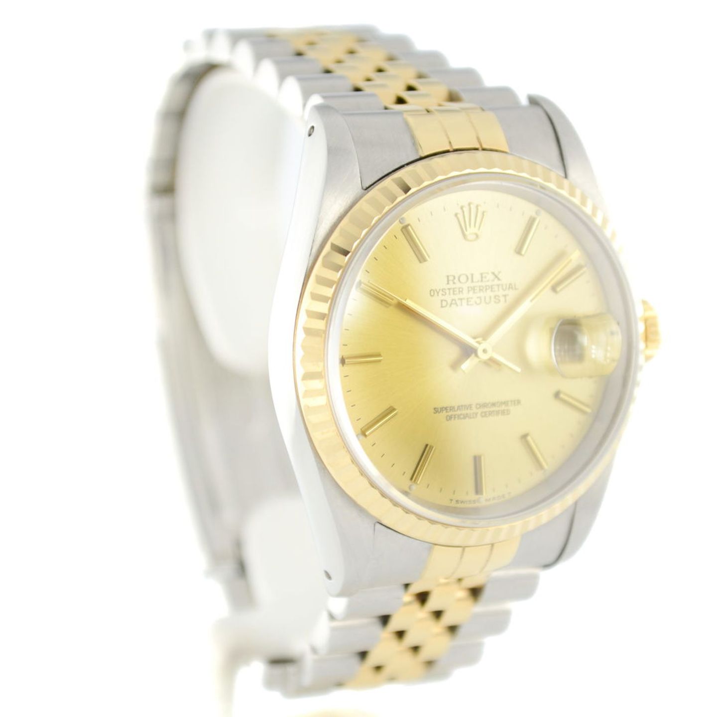 Rolex Datejust 36 16233 (1992) - 36 mm Gold/Steel case (6/7)