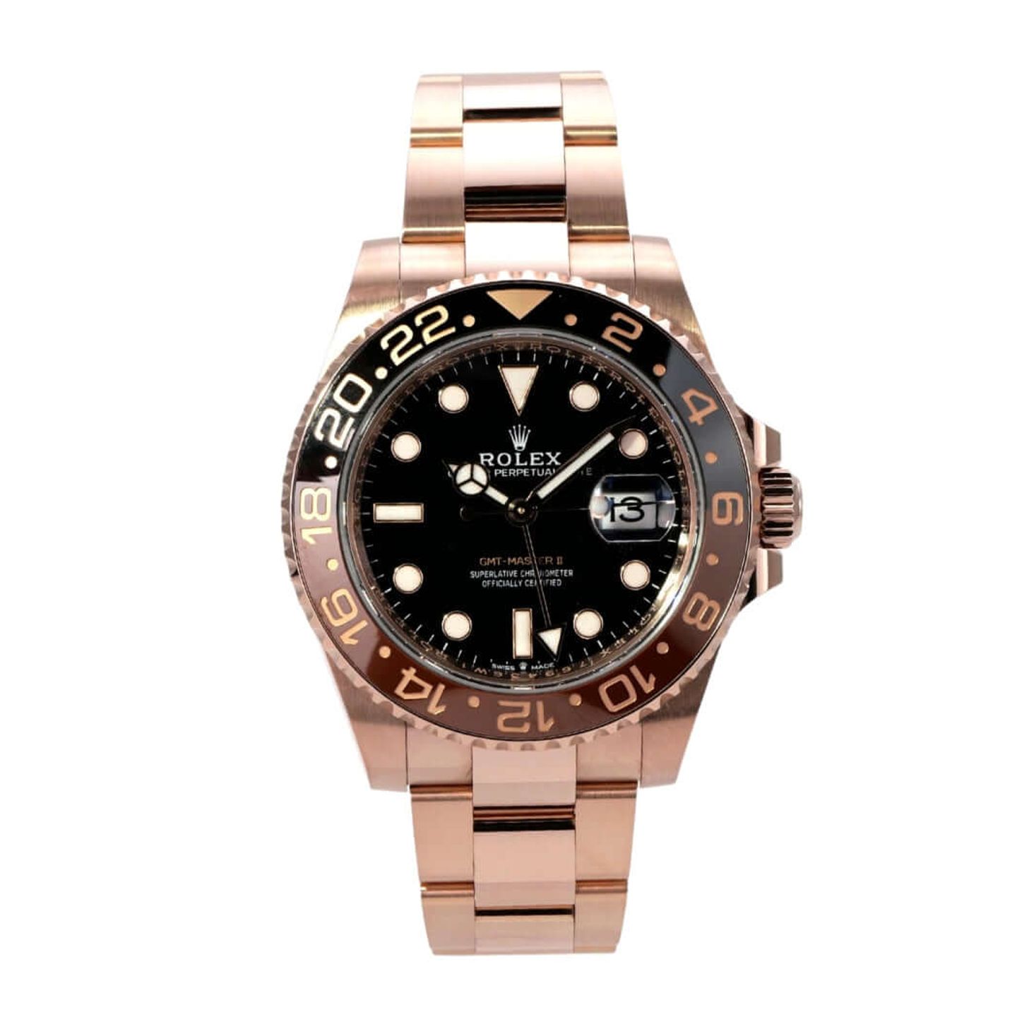 Rolex GMT-Master II 126715CHNR (2023) - Black dial 40 mm Rose Gold case (2/8)