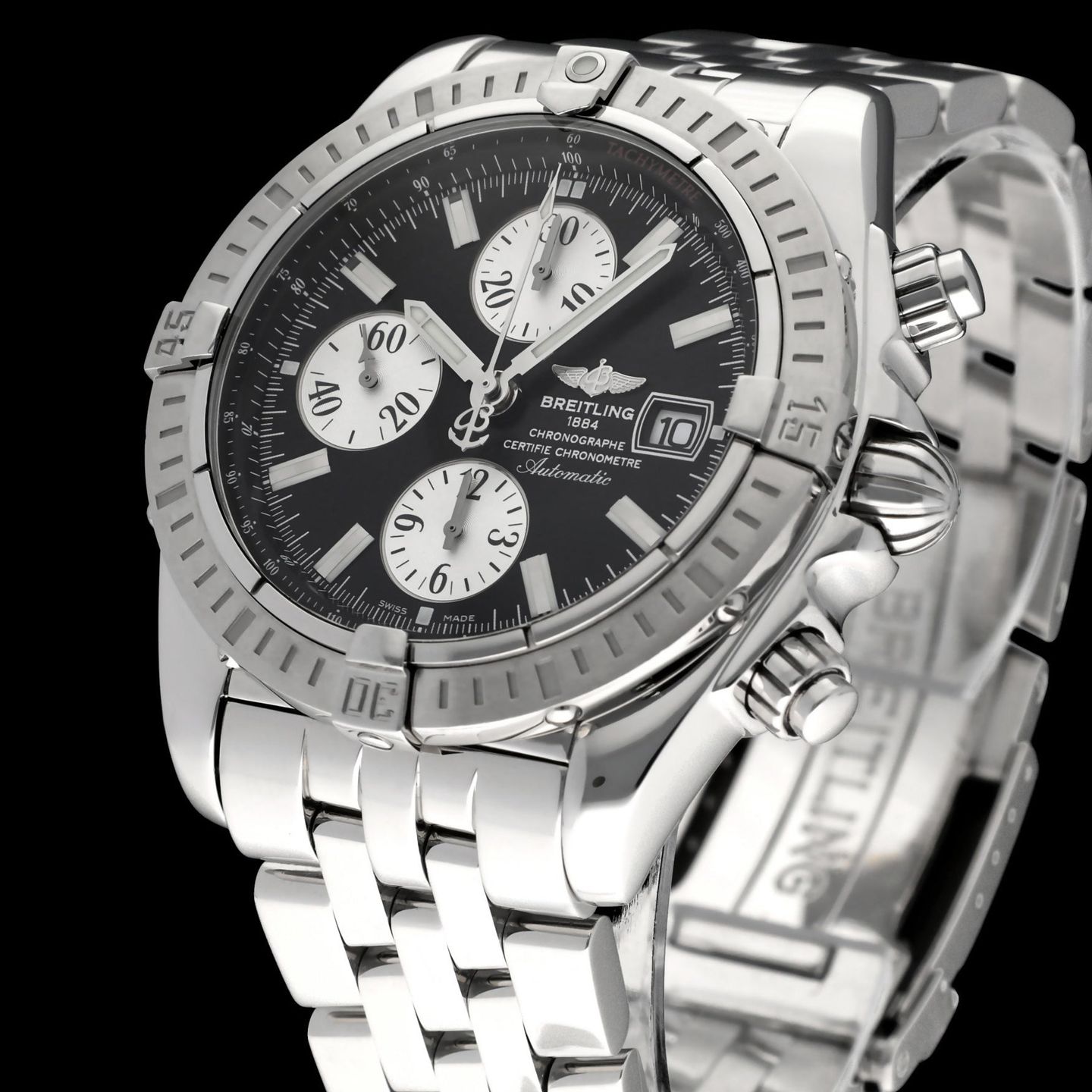Breitling Chronomat Evolution A13356 (2011) - Zwart wijzerplaat 44mm Staal (7/8)