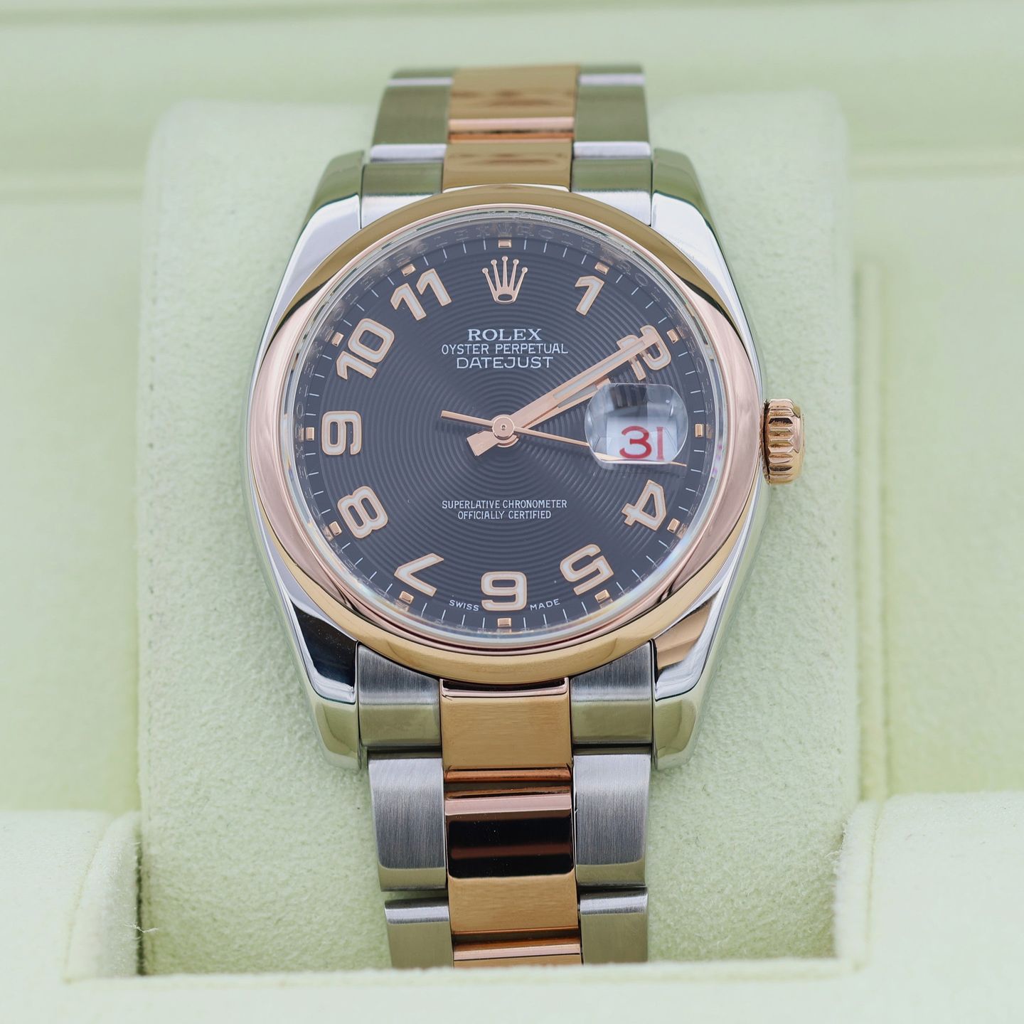 Rolex Datejust 36 116201 (Onbekend (willekeurig serienummer)) - Zwart wijzerplaat 36mm Goud/Staal (3/8)