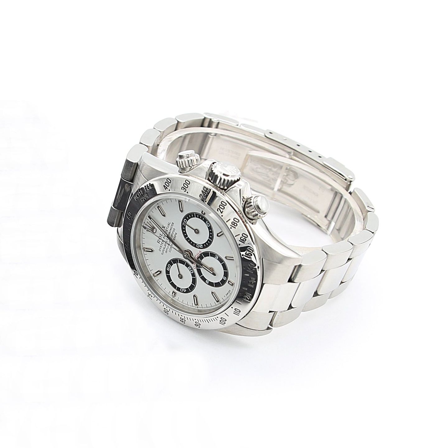 Rolex Daytona 16520 (Unknown (random serial)) - White dial 40 mm Steel case (6/8)