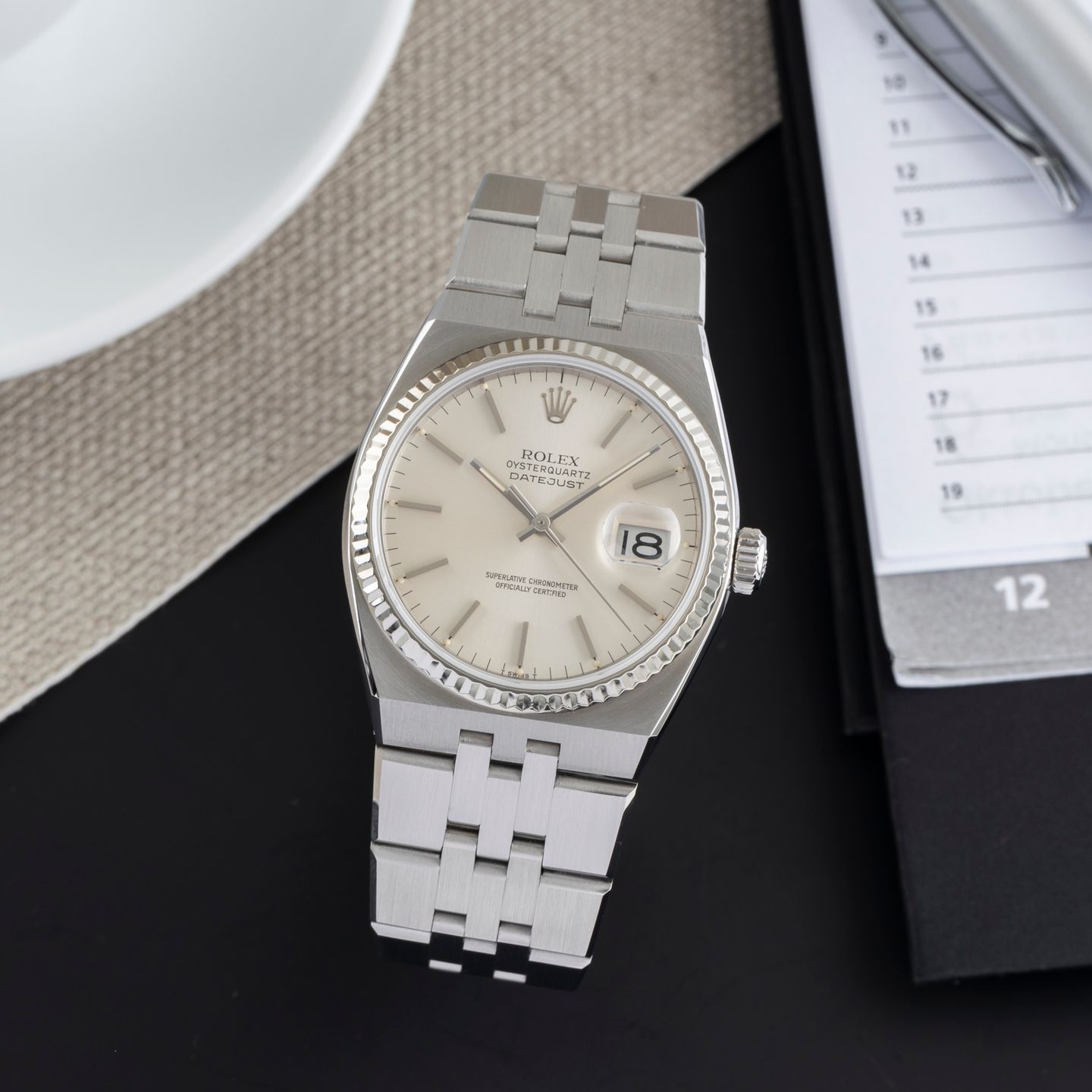 Rolex Datejust Oysterquartz 17014 (Unknown (random serial)) - 36 mm Steel case (1/8)