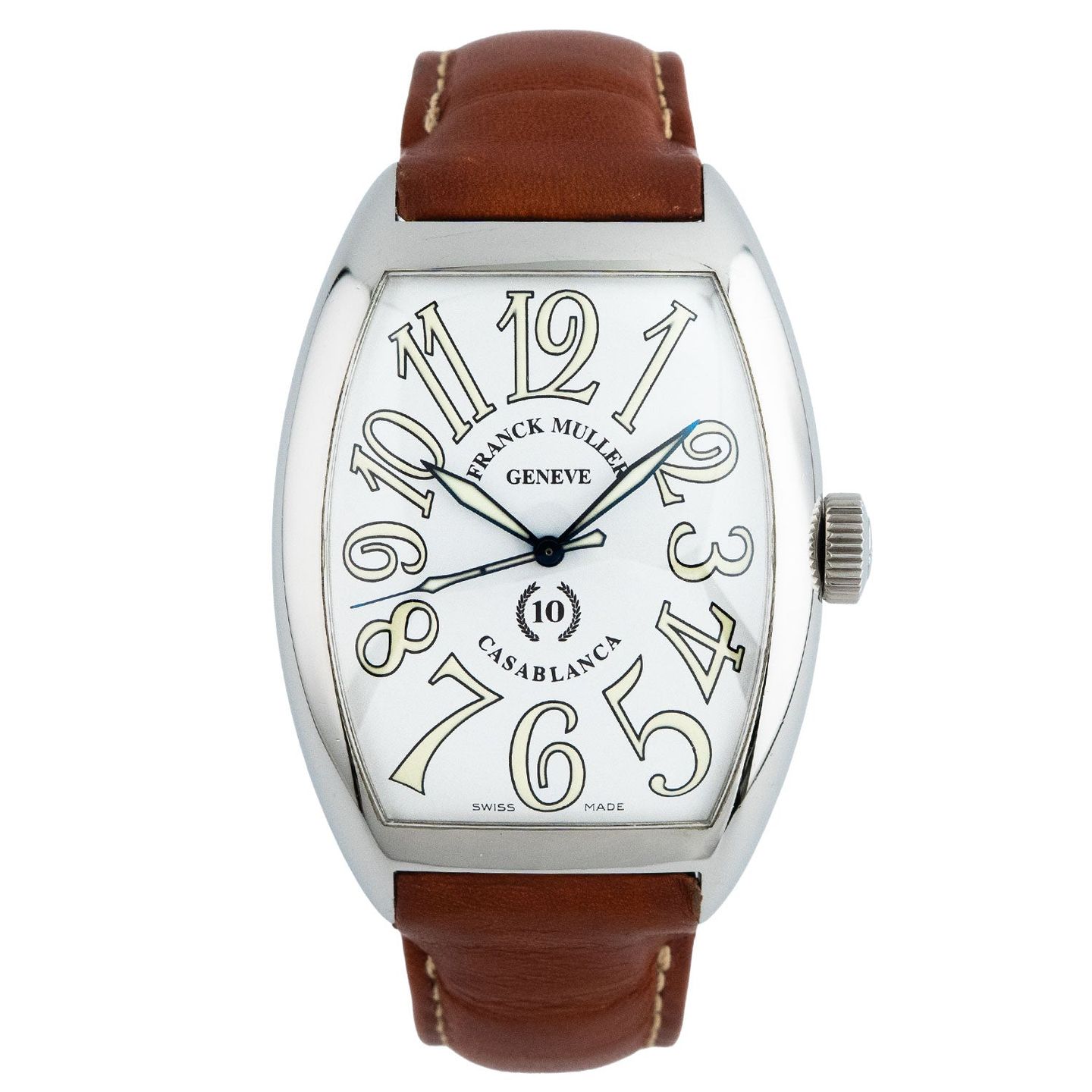 Franck Muller Casablanca 8880 C (Unknown (random serial)) - White dial 39 mm Steel case (1/6)