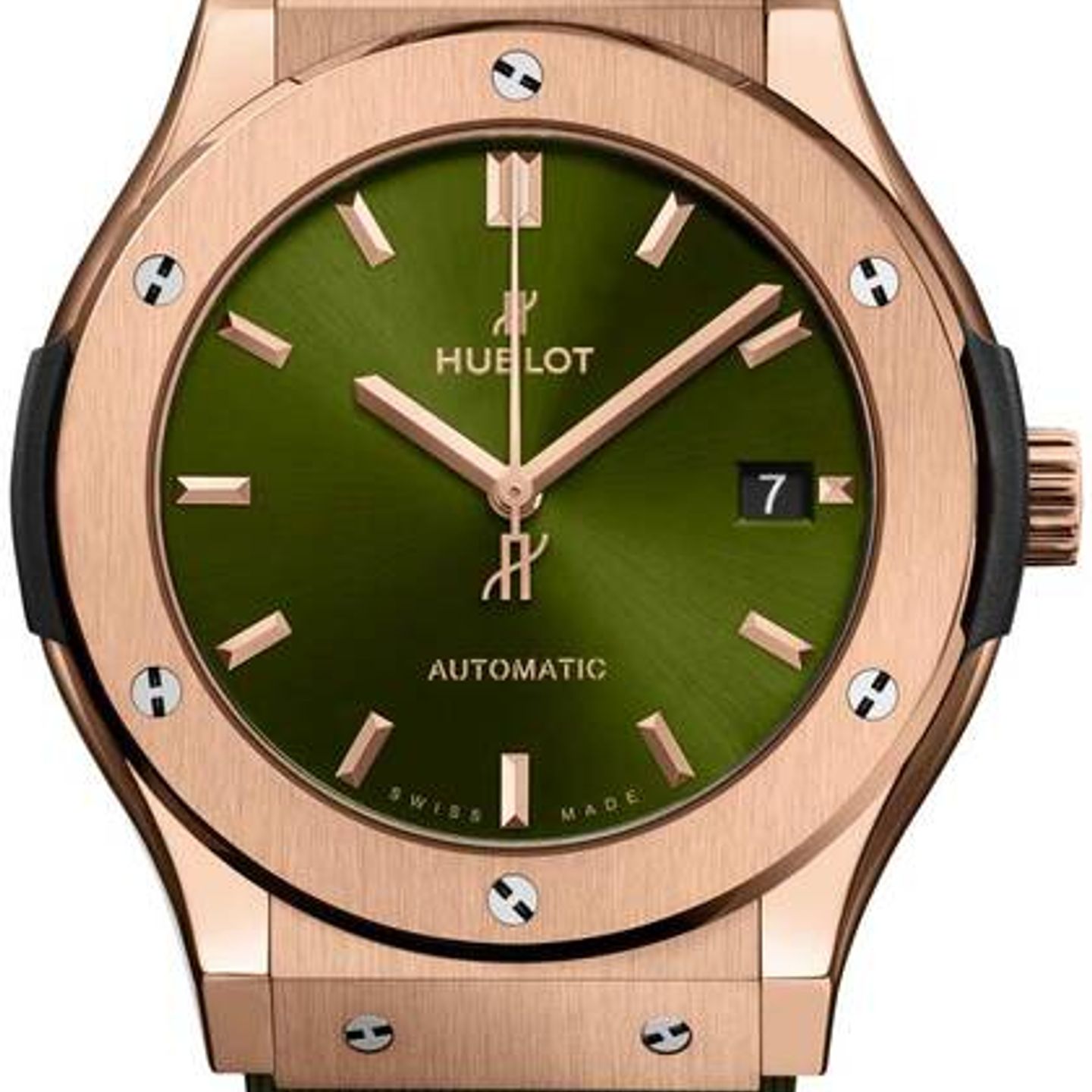Hublot Classic Fusion 511.OX.8980.RX (2026) - Green dial 45 mm Rose Gold case (1/1)