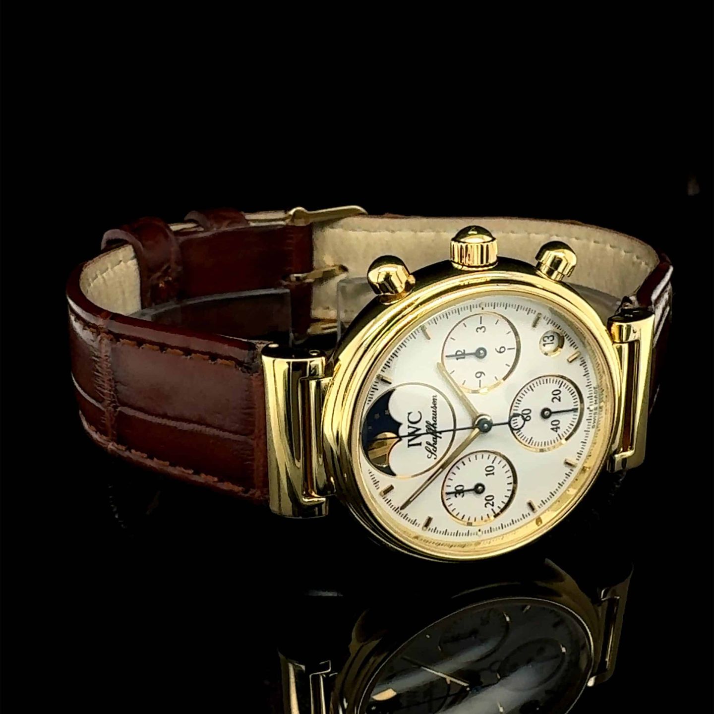 IWC Da Vinci Unknown (Unknown (random serial)) - White dial 29 mm Yellow Gold case (8/8)