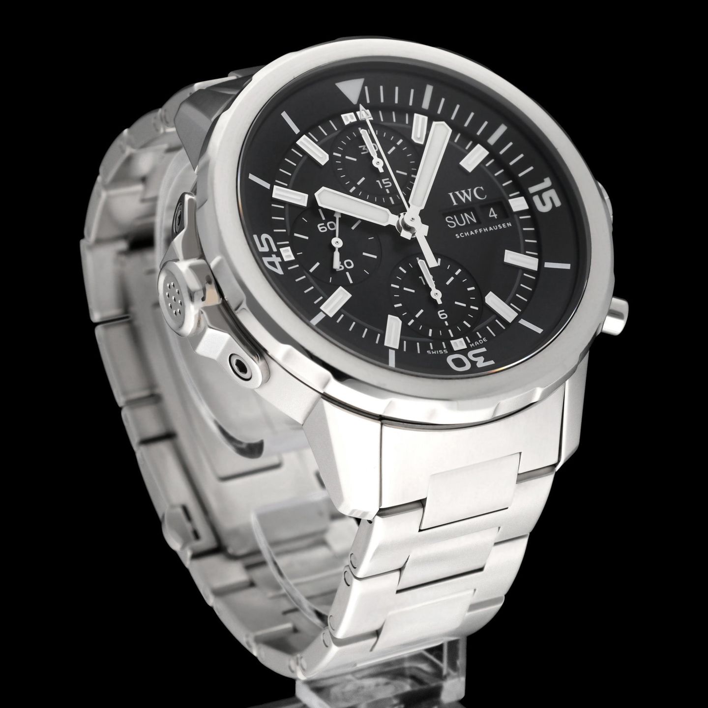 IWC Aquatimer Chronograph IW376804 (2016) - Zwart wijzerplaat 44mm Staal (5/8)