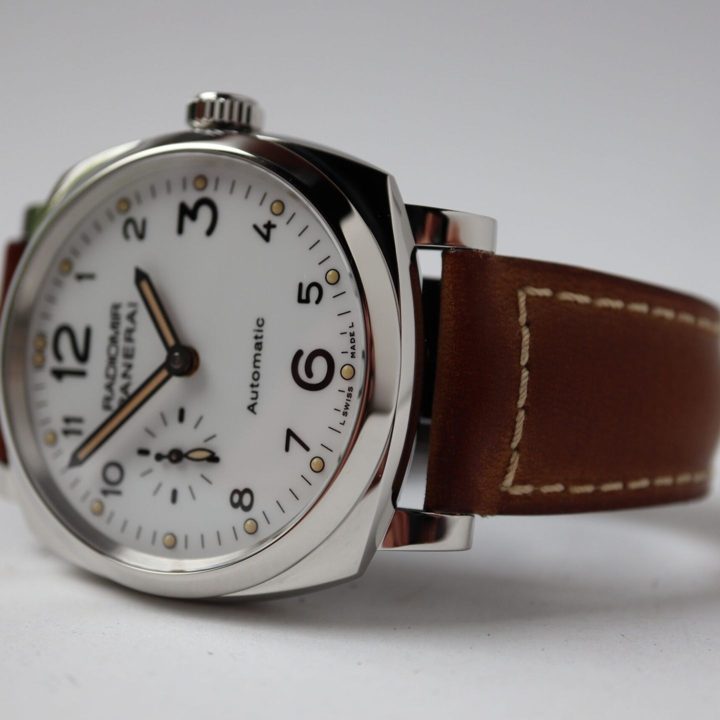 Panerai Radiomir 1940 3 Days Automatic PAM00655 (2016) - White dial 42 mm Steel case (3/8)