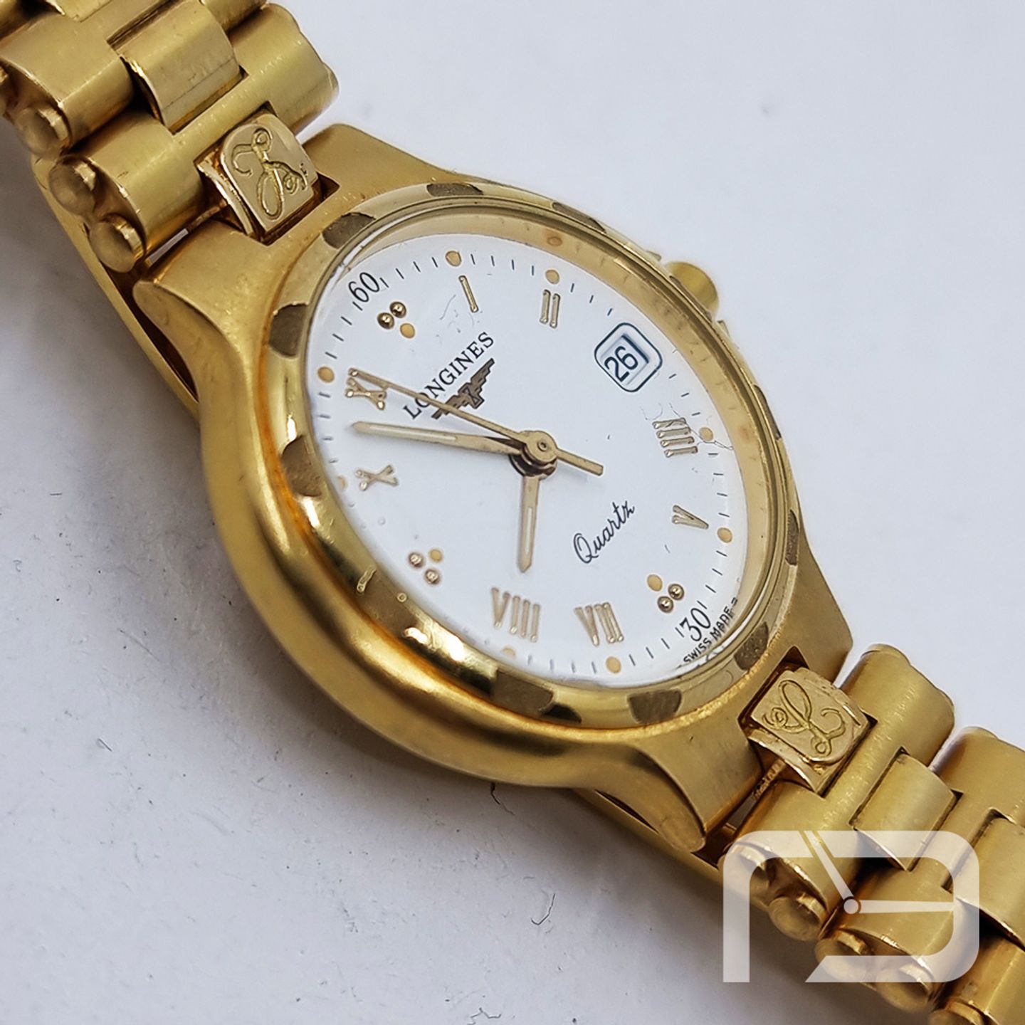 Longines Unknown 9792152 (Unknown (random serial)) - White dial 25 mm Yellow Gold case (4/8)