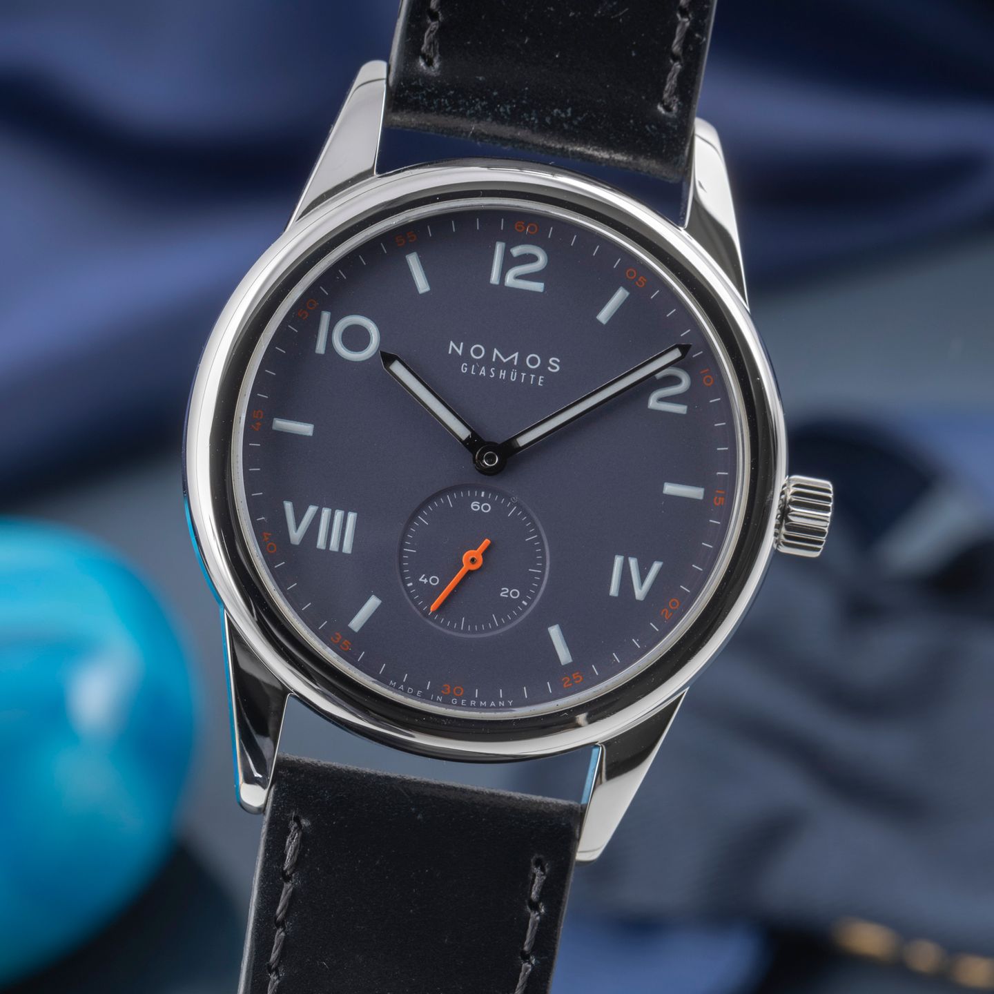 NOMOS Club Campus 730 (2023) - Blue dial 39 mm Steel case (3/8)