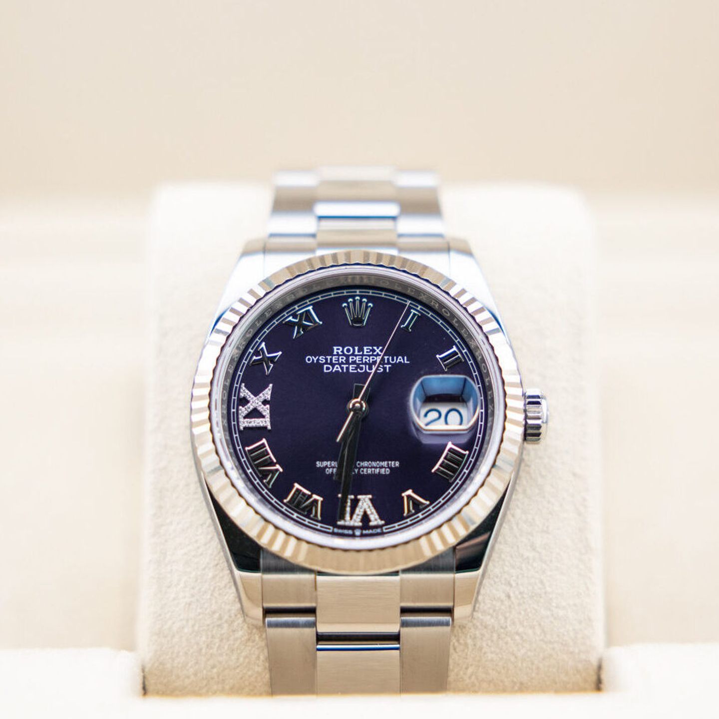 Rolex Datejust 36 126234 (2023) - Purple dial 36 mm Steel case (1/6)