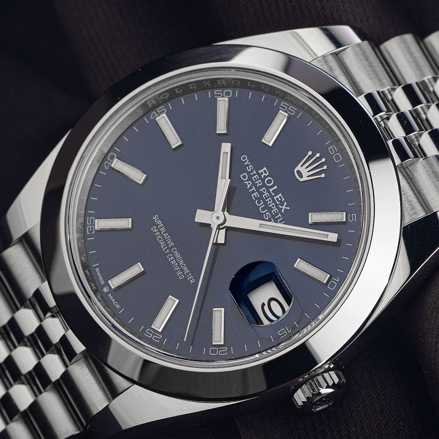 Rolex Datejust 41 126300 (2024) - Blauw wijzerplaat 41mm Staal (3/7)