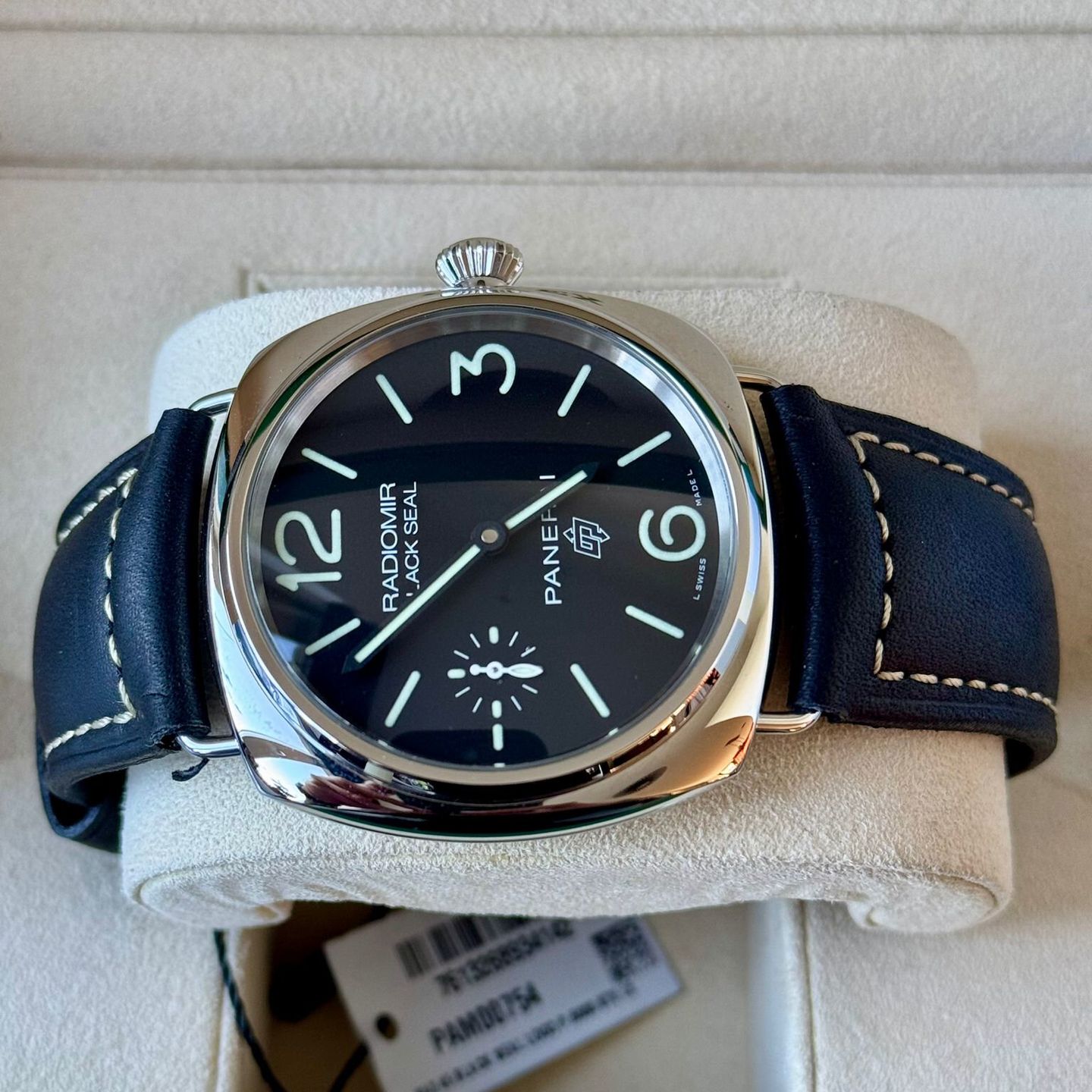 Panerai Radiomir Black Seal PAM00754 (2022) - Zwart wijzerplaat 45mm Staal (5/7)