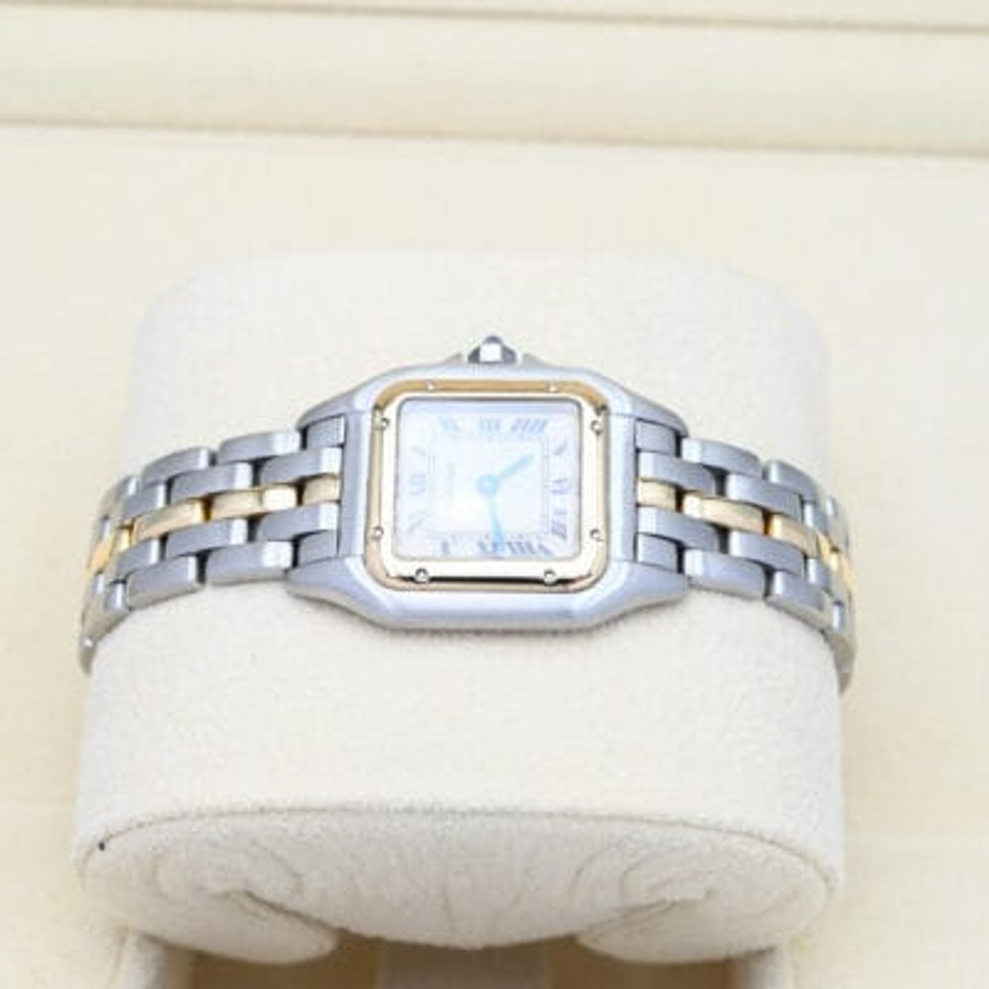 Cartier Panthère 66921 (1995) - White dial 22 mm Gold/Steel case (3/8)