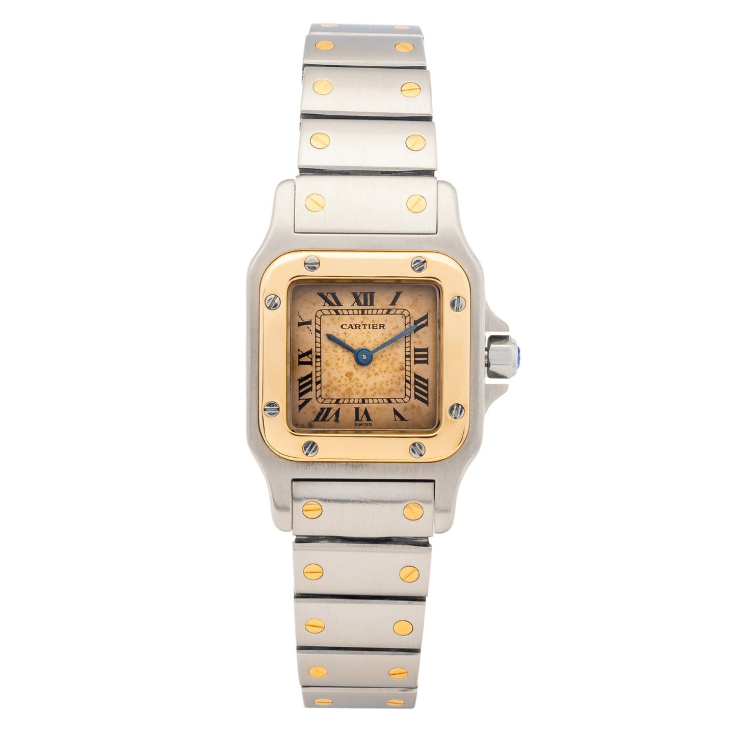 Cartier Santos 1057930 (Onbekend (willekeurig serienummer)) - Onbekend wijzerplaat 35mm Goud/Staal (1/5)