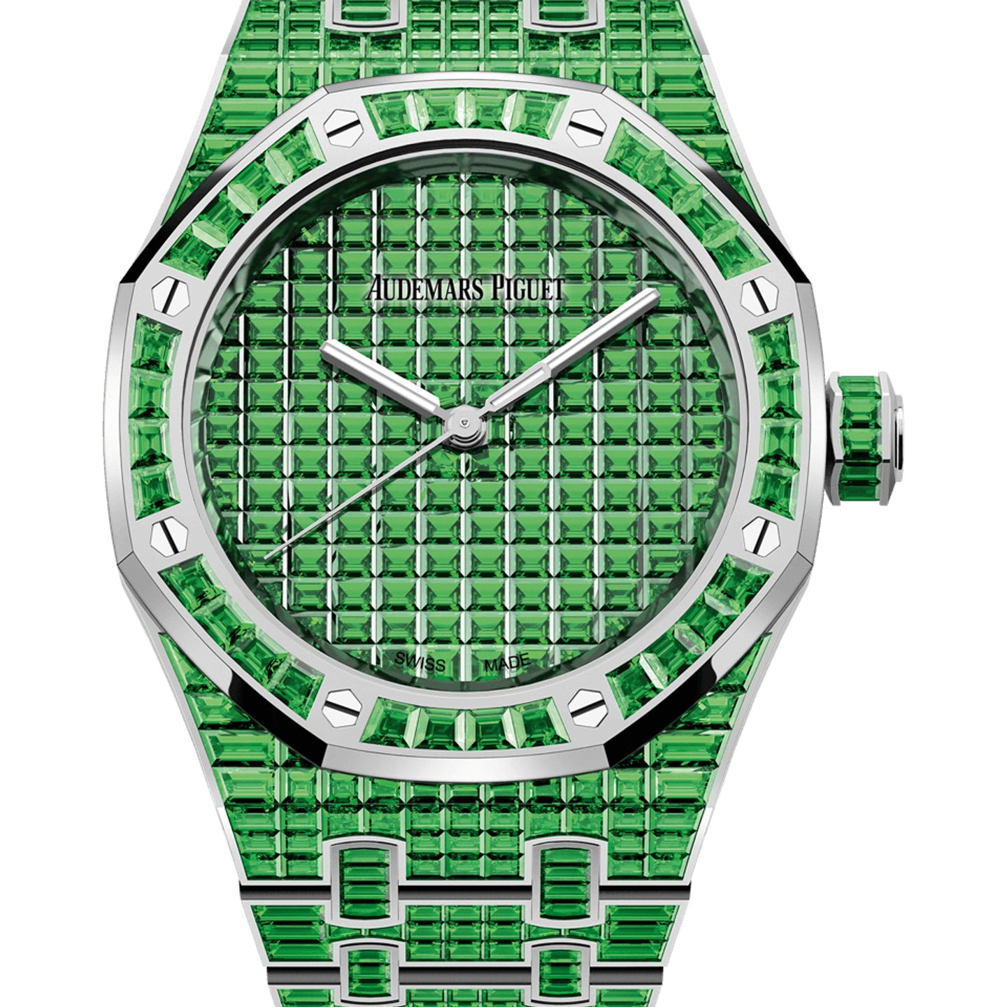 Audemars Piguet Royal Oak Selfwinding 15554BC.TV.1274BC.01 (2025) - Green dial 37 mm White Gold case (1/1)