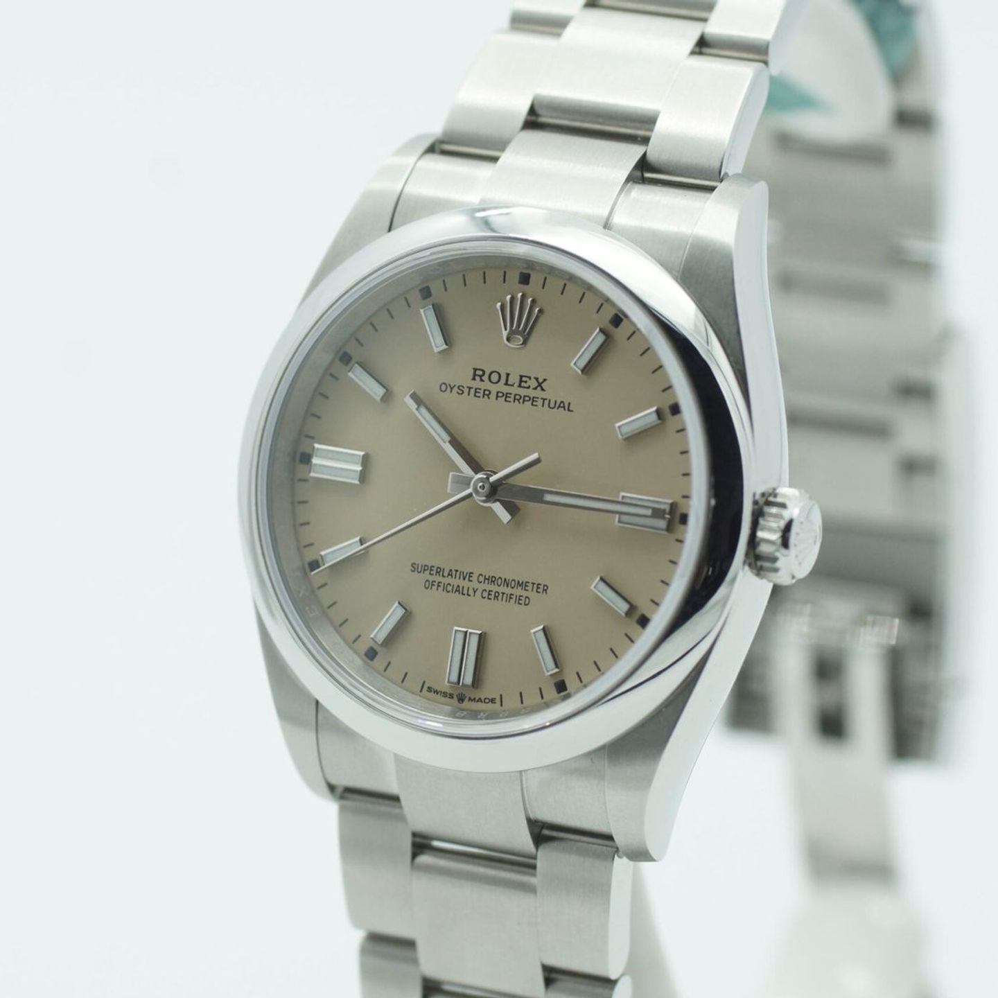 Rolex Oyster Perpetual 36 126000 (2020) - Beige wijzerplaat 36mm Staal (5/8)