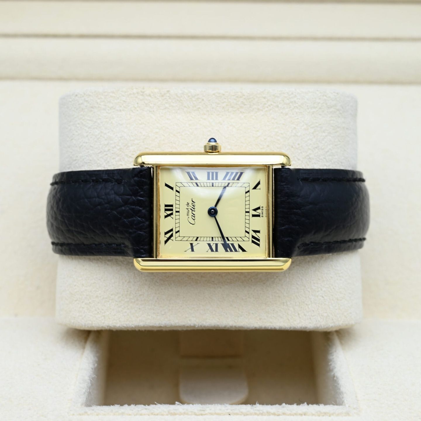 Cartier Tank 1615 (Unknown (random serial)) - Yellow dial 23 mm Unknown case (5/8)