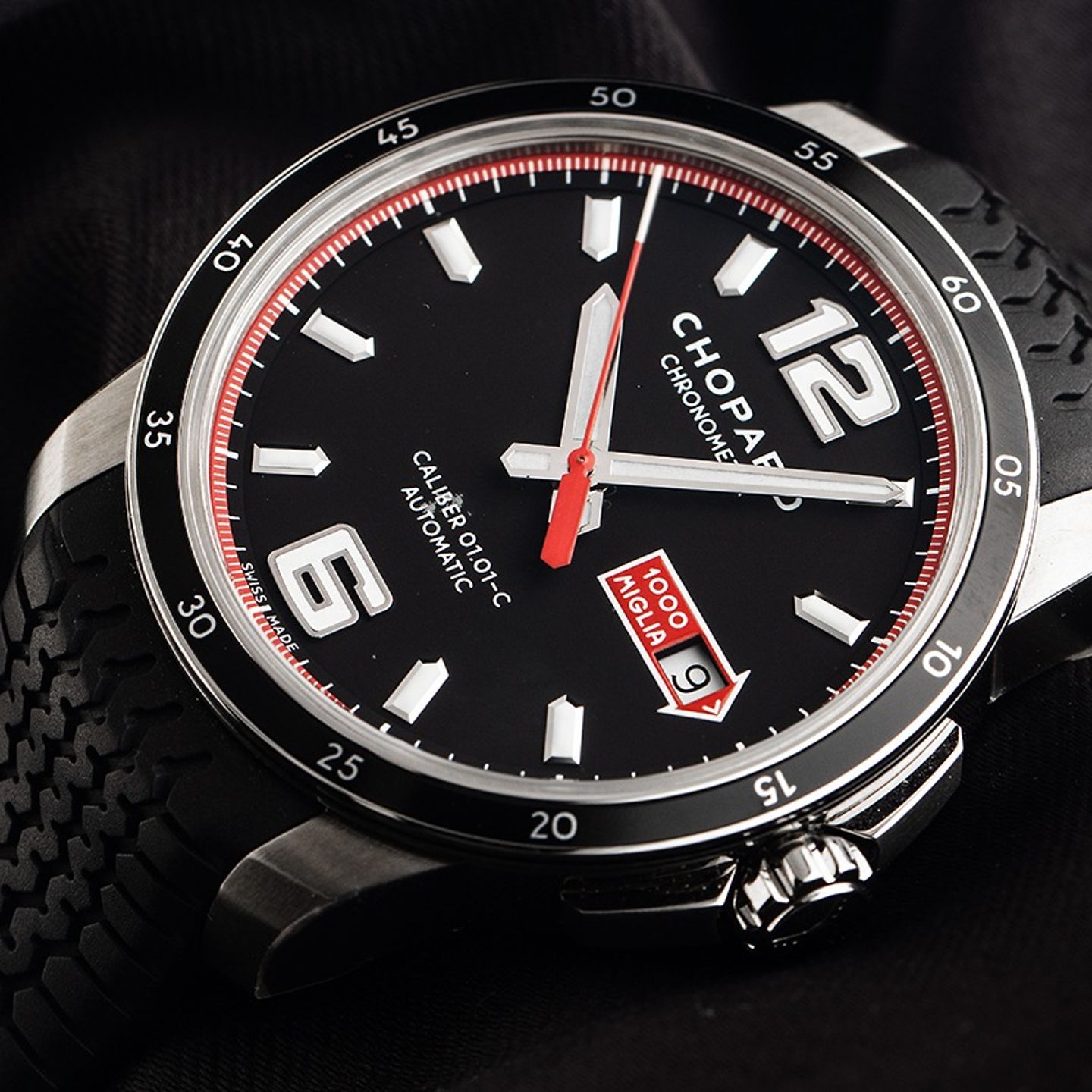 Chopard Mille Miglia 168565-3001 (2024) - Zwart wijzerplaat 43mm Staal (3/7)