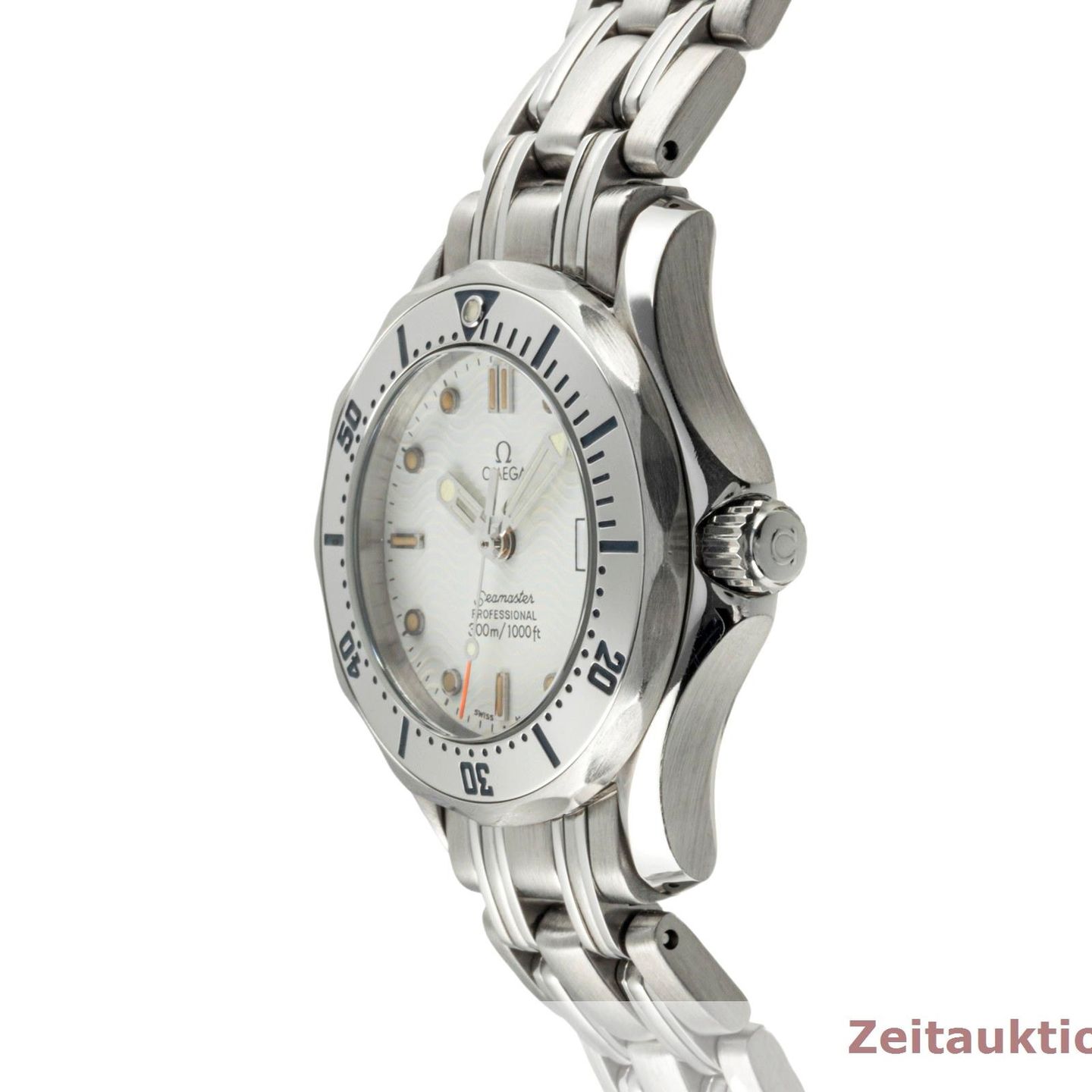 Omega Seamaster Diver 300 M 2582.20.00 (1995) - Wit wijzerplaat 28mm Staal (6/8)