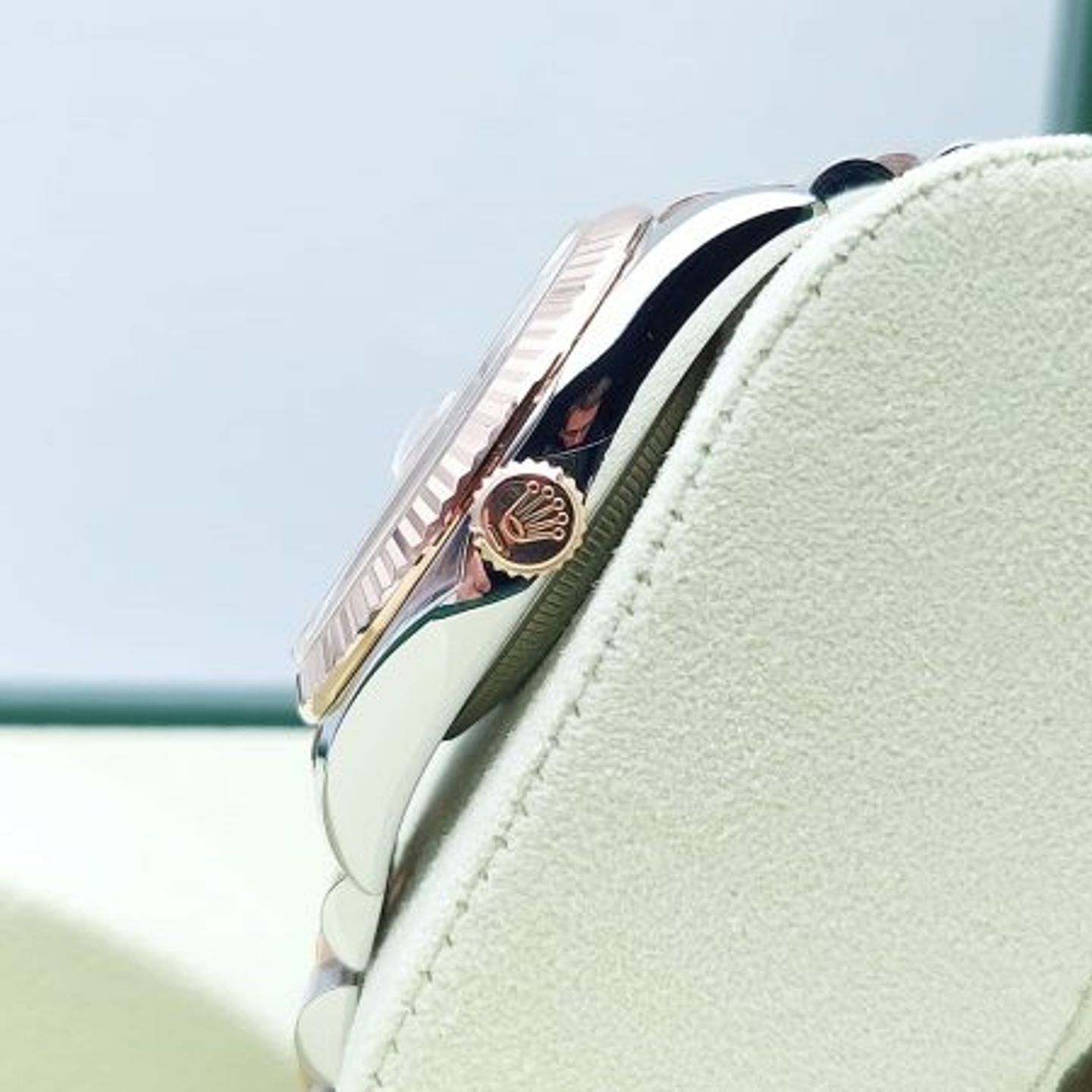 Rolex Datejust 36 116231 (2010) - Pink dial 36 mm Gold/Steel case (8/8)