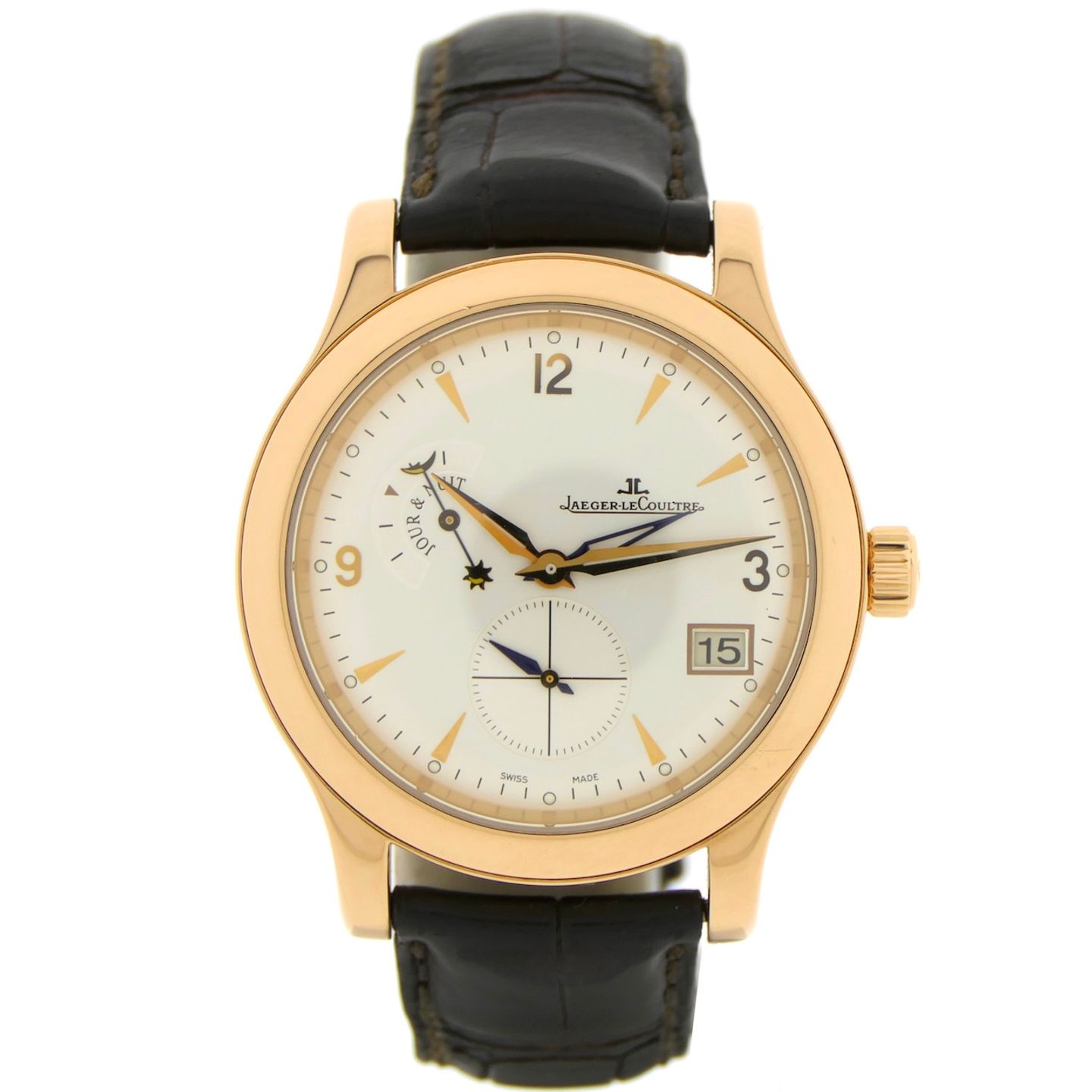Jaeger-LeCoultre Master Hometime 147.2.05.S (2005) - Silver dial 40 mm Rose Gold case (1/8)