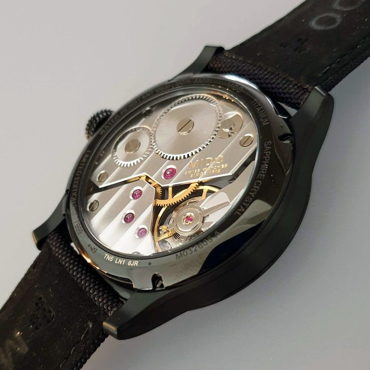 Mido Multifort M032.605.47.410.00 (2025) - Black dial 44 mm Titanium case (8/8)