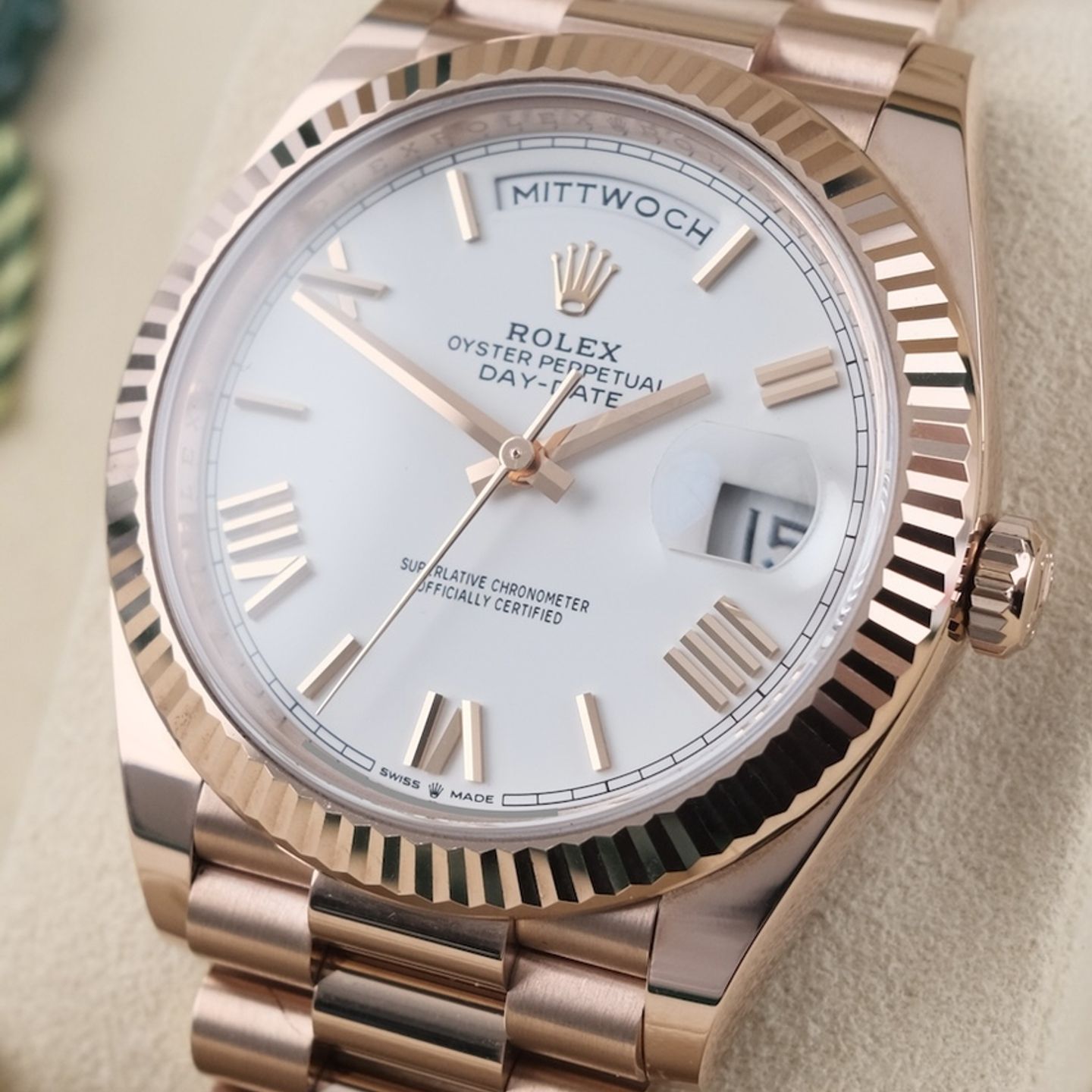 Rolex Day-Date 40 228235 (2021) - 40 mm Rose Gold case (4/8)