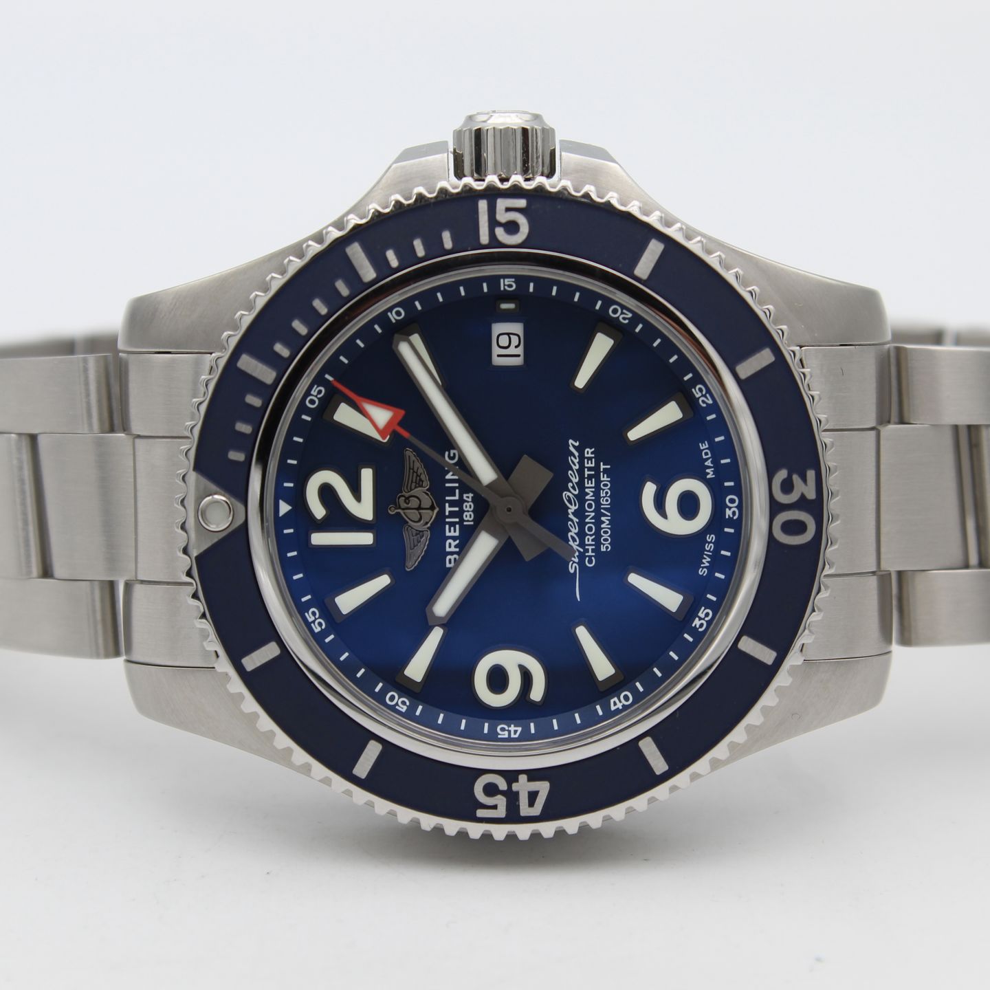 Breitling Superocean 42 A17366 (2020) - Blauw wijzerplaat 42mm Staal (5/8)