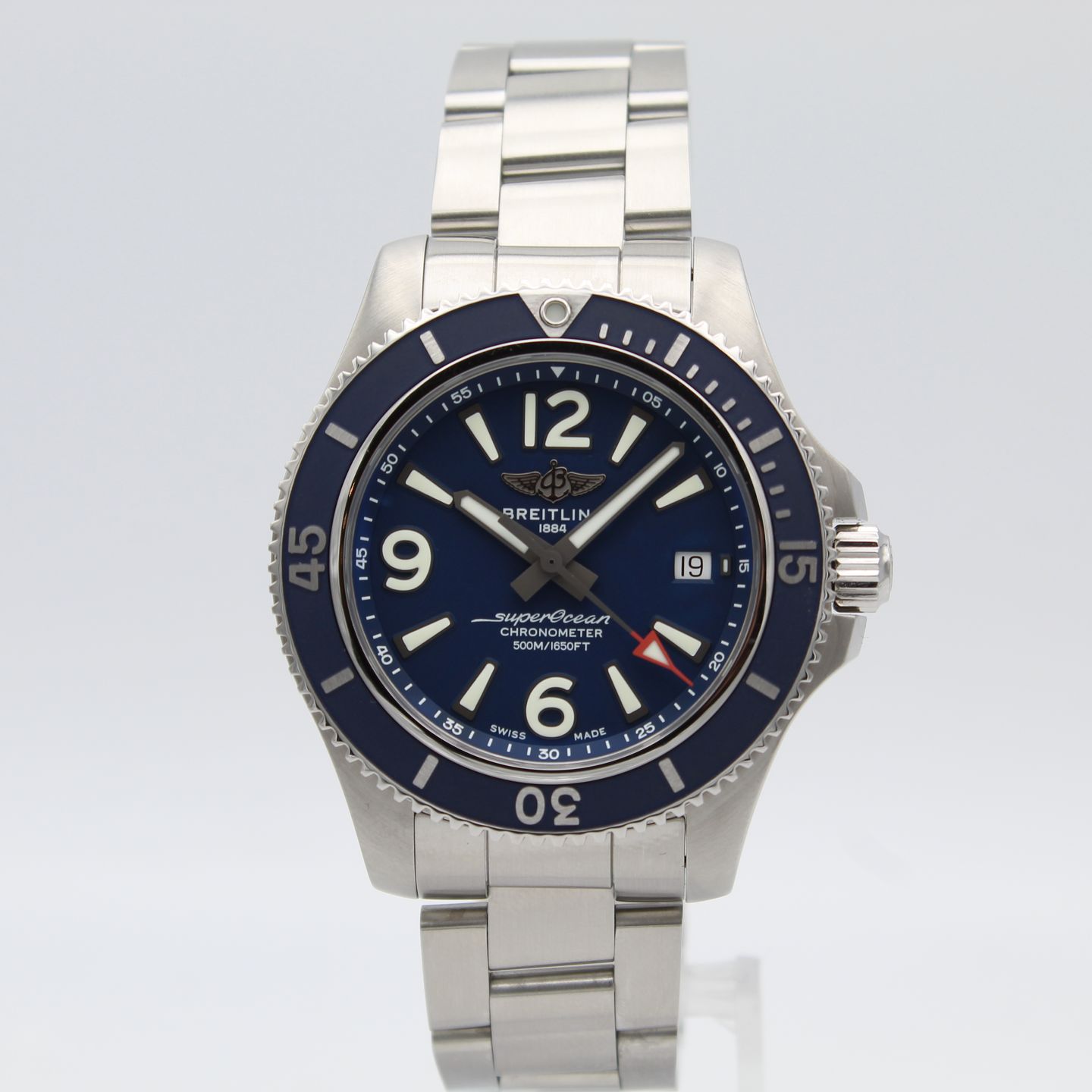 Breitling Superocean 42 A17366 (2020) - Blauw wijzerplaat 42mm Staal (1/8)