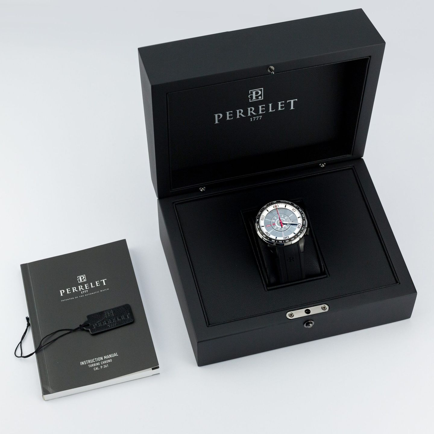 Perrelet Turbine A1075/1 (Unknown (random serial)) - Black dial 47 mm Steel case (3/7)