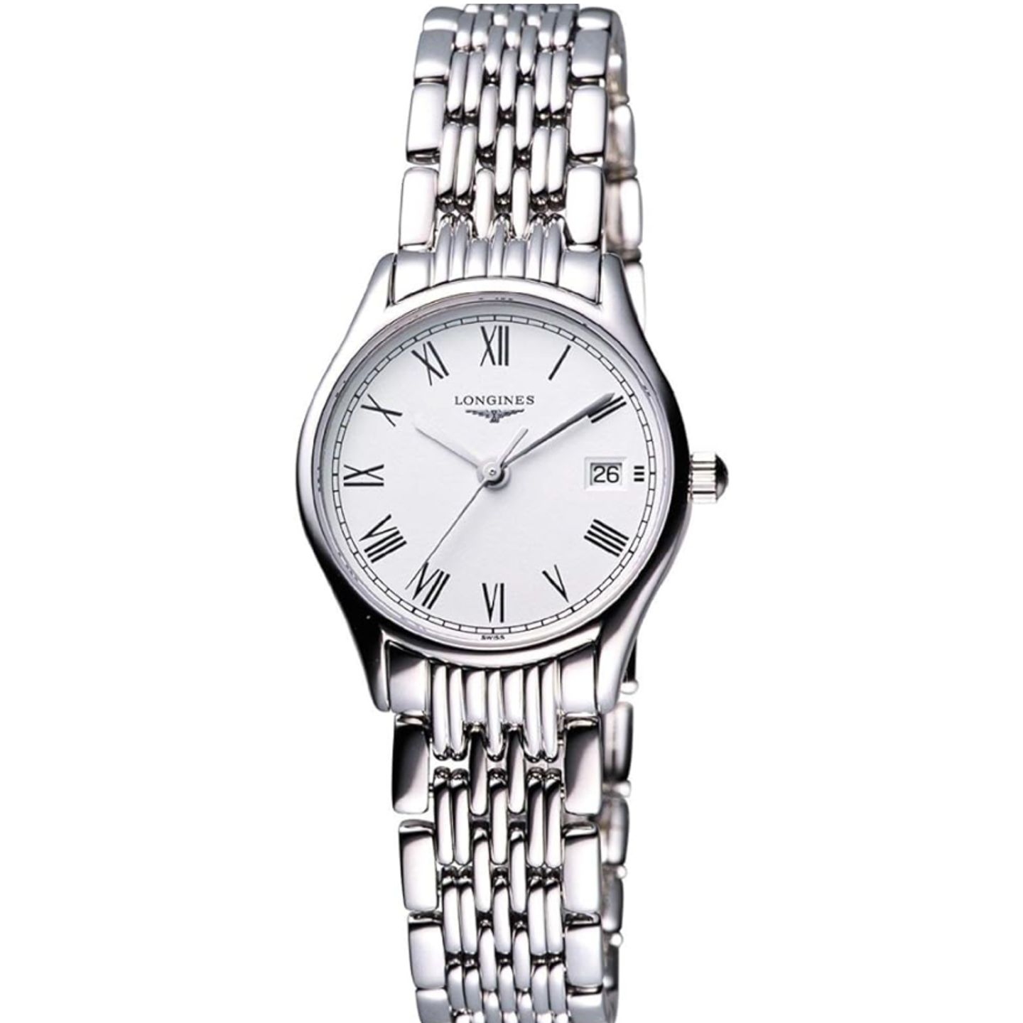 Longines Lyre L4.259.4.11.6 (2024) - Wit wijzerplaat 24mm Staal (1/1)