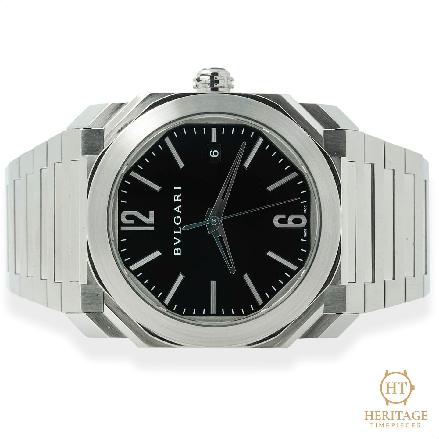 Bulgari Octo BGO 38 S (Onbekend (willekeurig serienummer)) - 39mm Staal (4/8)