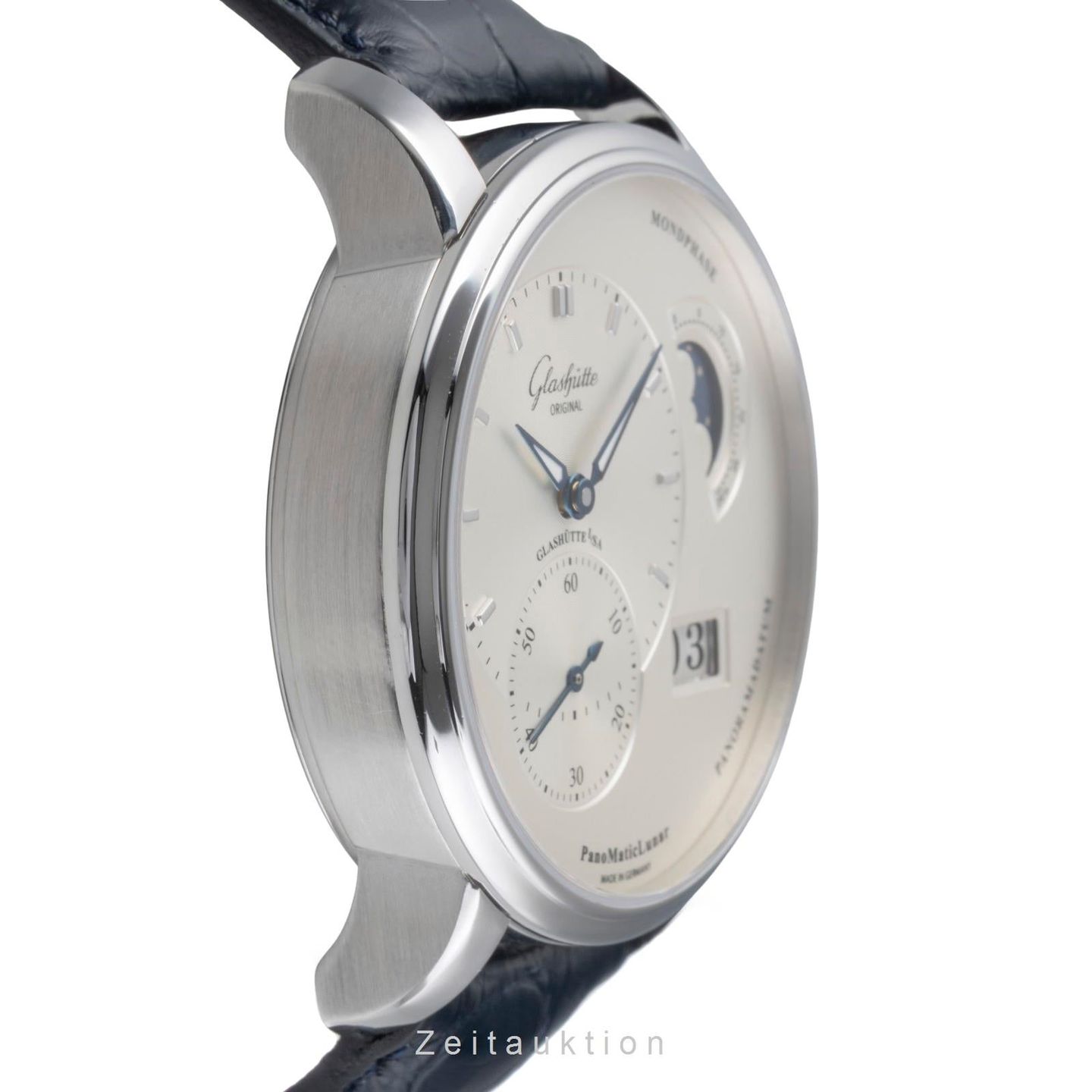 Glashütte Original PanoMaticLunar 1-90-02-42-32-01 (Onbekend (willekeurig serienummer)) - Zilver wijzerplaat 40mm Staal (6/8)