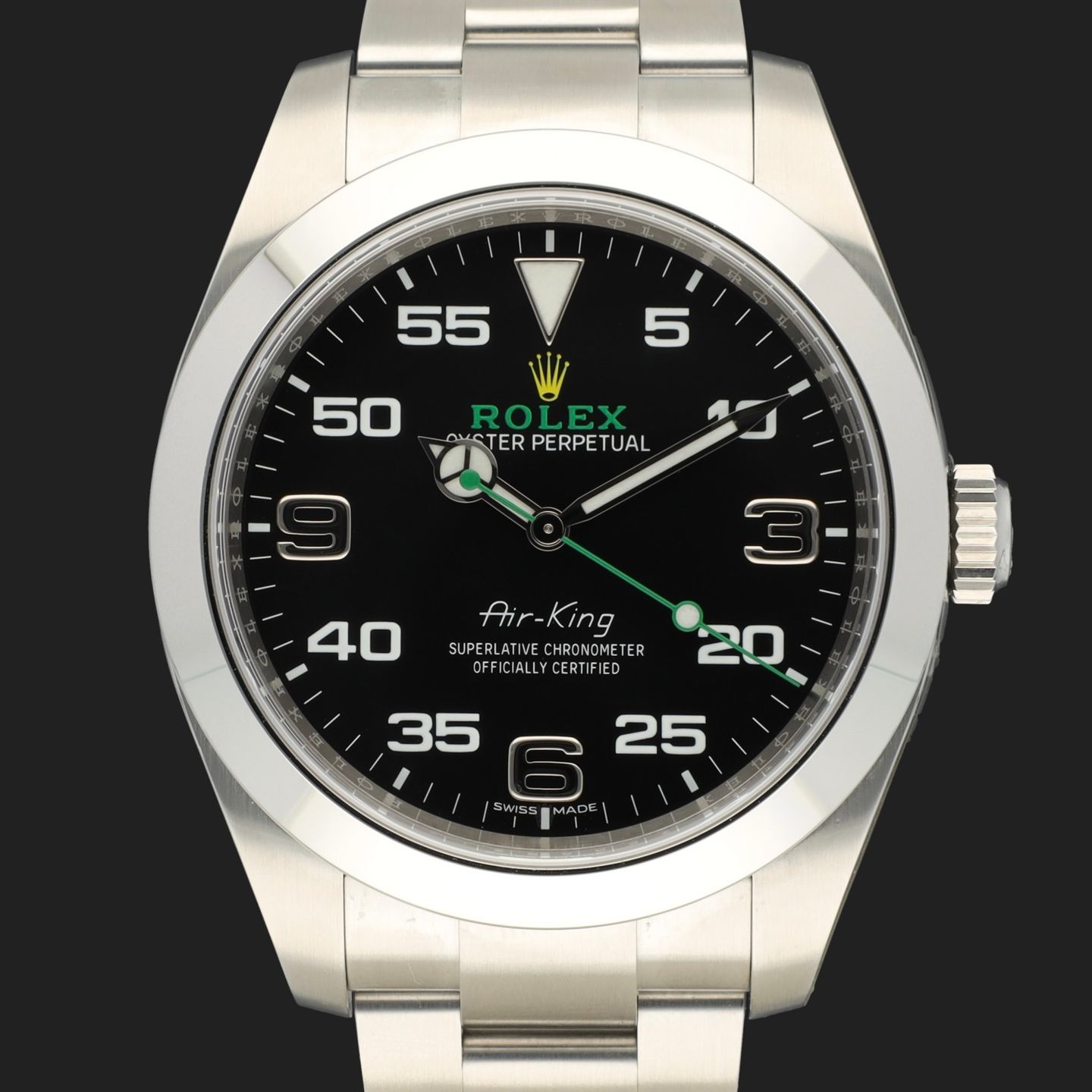 Rolex Air-King 116900 (2019) - Black dial 40 mm Steel case (2/8)