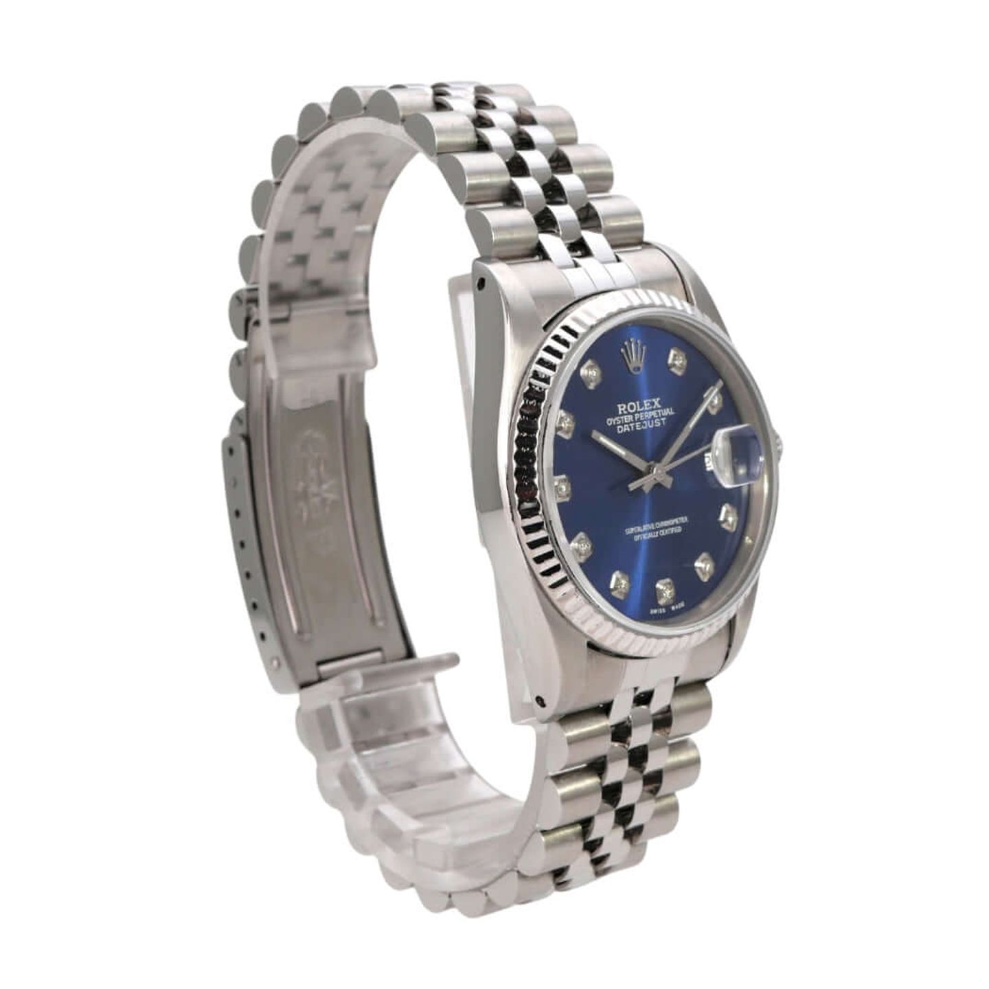 Rolex Datejust 36 16234 (1991) - Blauw wijzerplaat 36mm Staal (4/8)