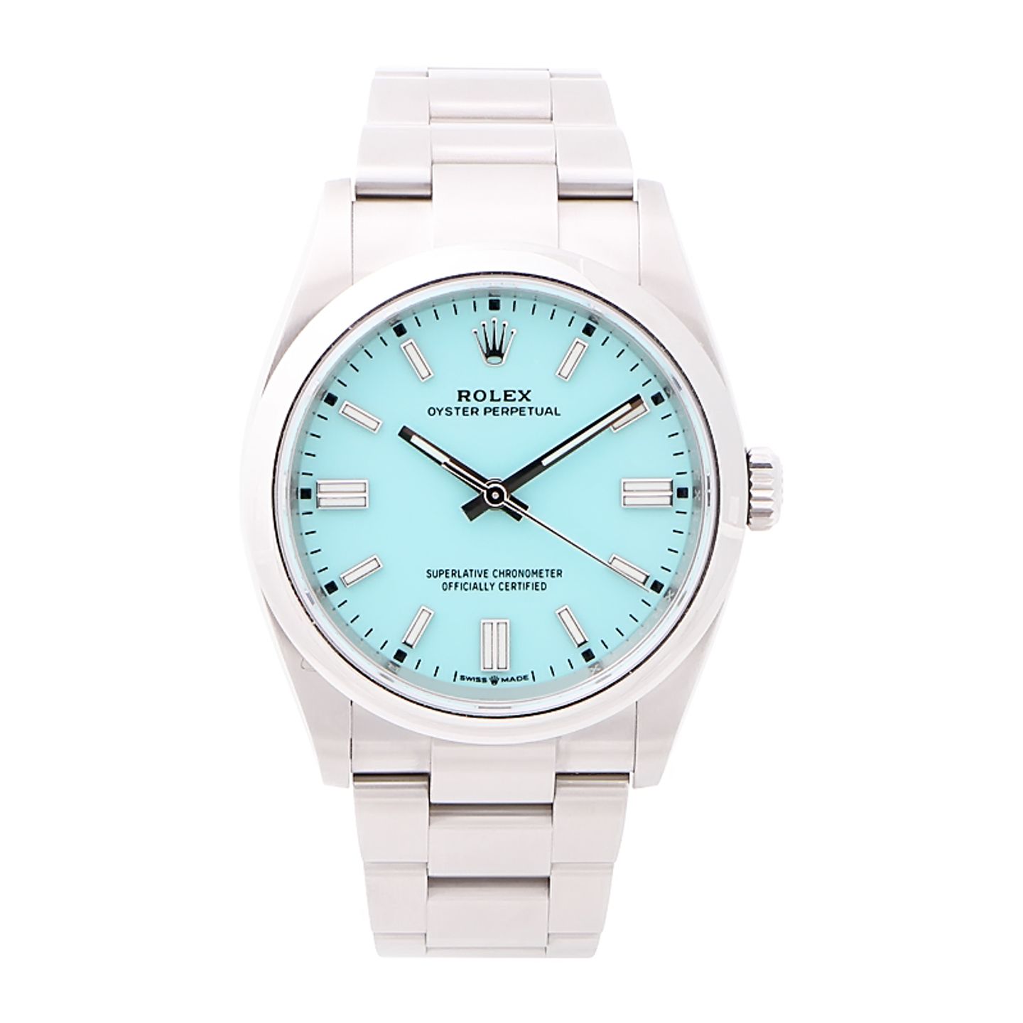 Rolex Oyster Perpetual 36 126000 (2024) - Turquoise wijzerplaat 36mm Staal (1/8)