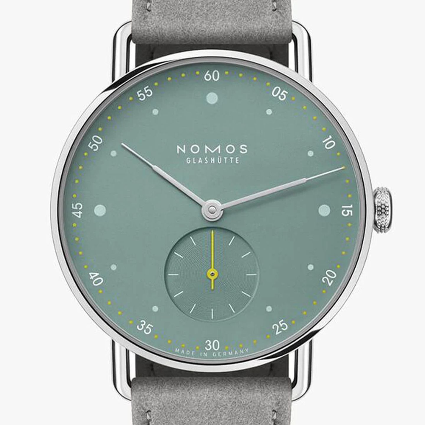 NOMOS Metro 1124.SB (2024) - Groen wijzerplaat 33mm Staal (1/3)