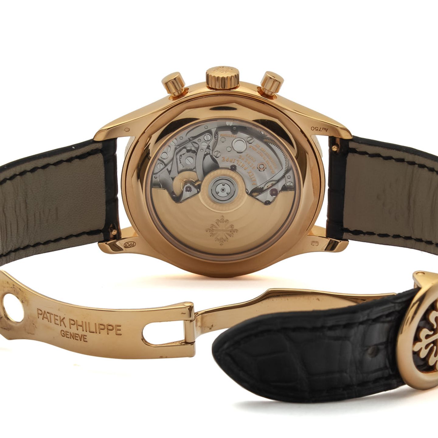 Patek Philippe Annual Calendar Chronograph 5960R-012 (2014) - Black dial 41 mm Rose Gold case (5/6)