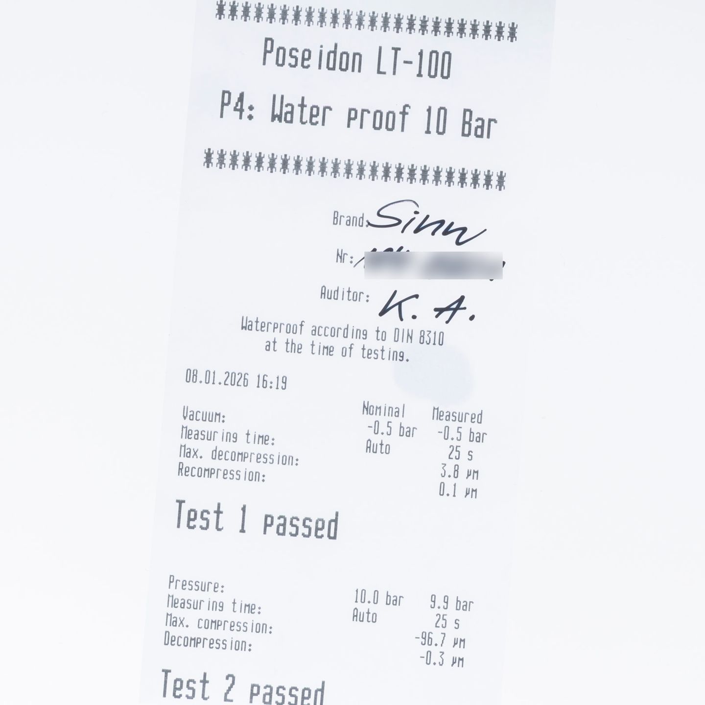 Sinn 104 104.012 (Unknown (random serial)) - White dial 41 mm Steel case (5/8)