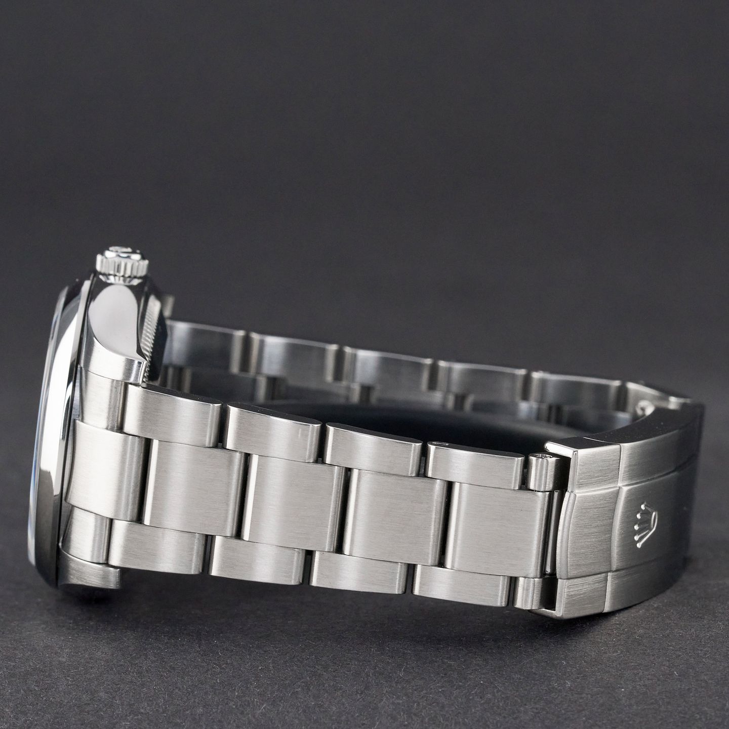 Rolex Oyster Perpetual 34 114200 (Unknown (random serial)) - Purple dial 34 mm Steel case (5/8)