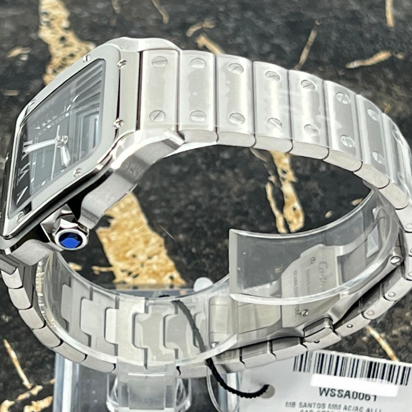 Cartier Santos WSSA0061 (2026) - Groen wijzerplaat 35mm Staal (7/8)